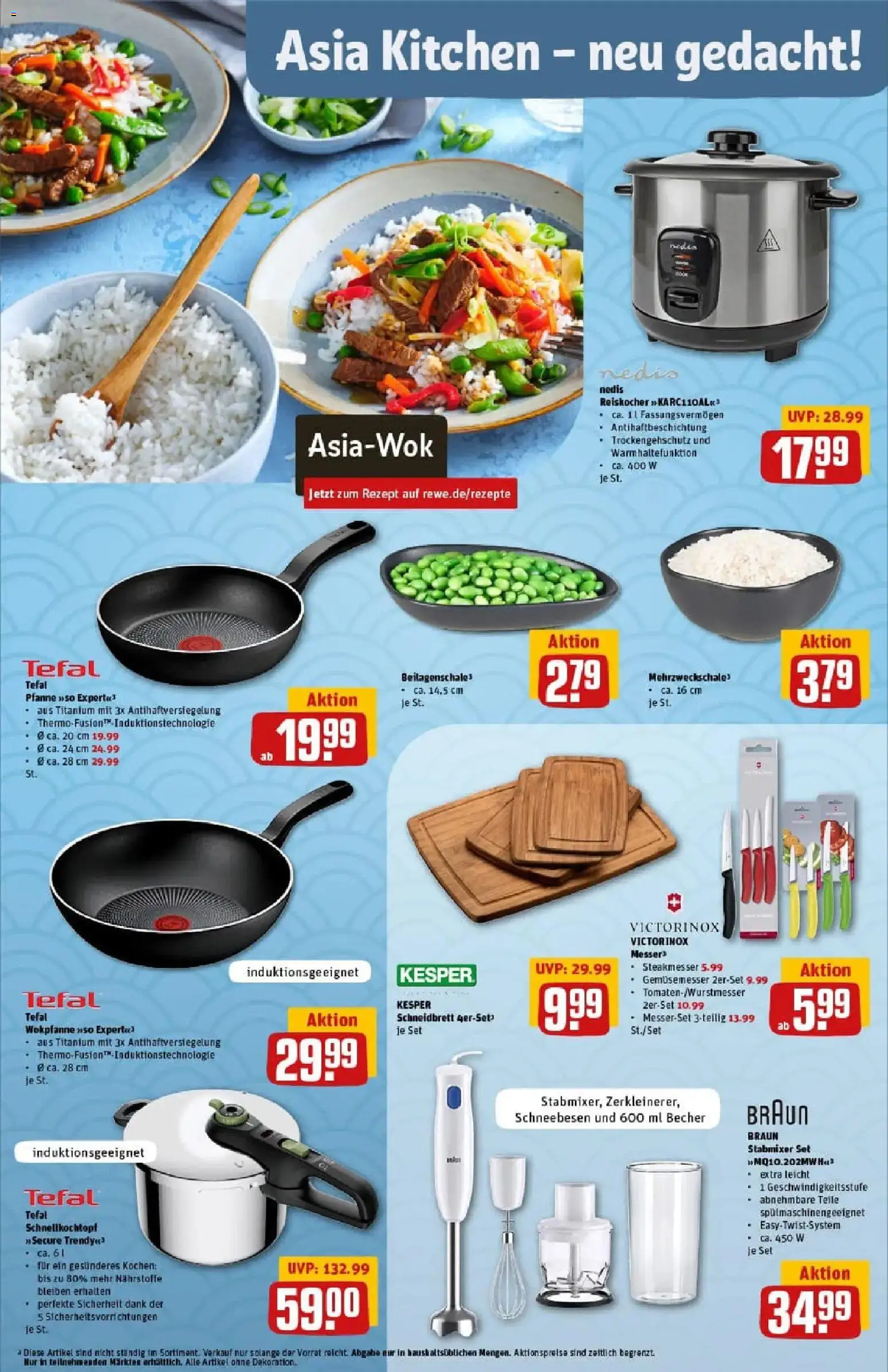 Rewe prospekt Hamburg / Wandsbek	 – gültig ab 11.01.2026 | Seite: 34 | Produkte: Wok, Stabmixer