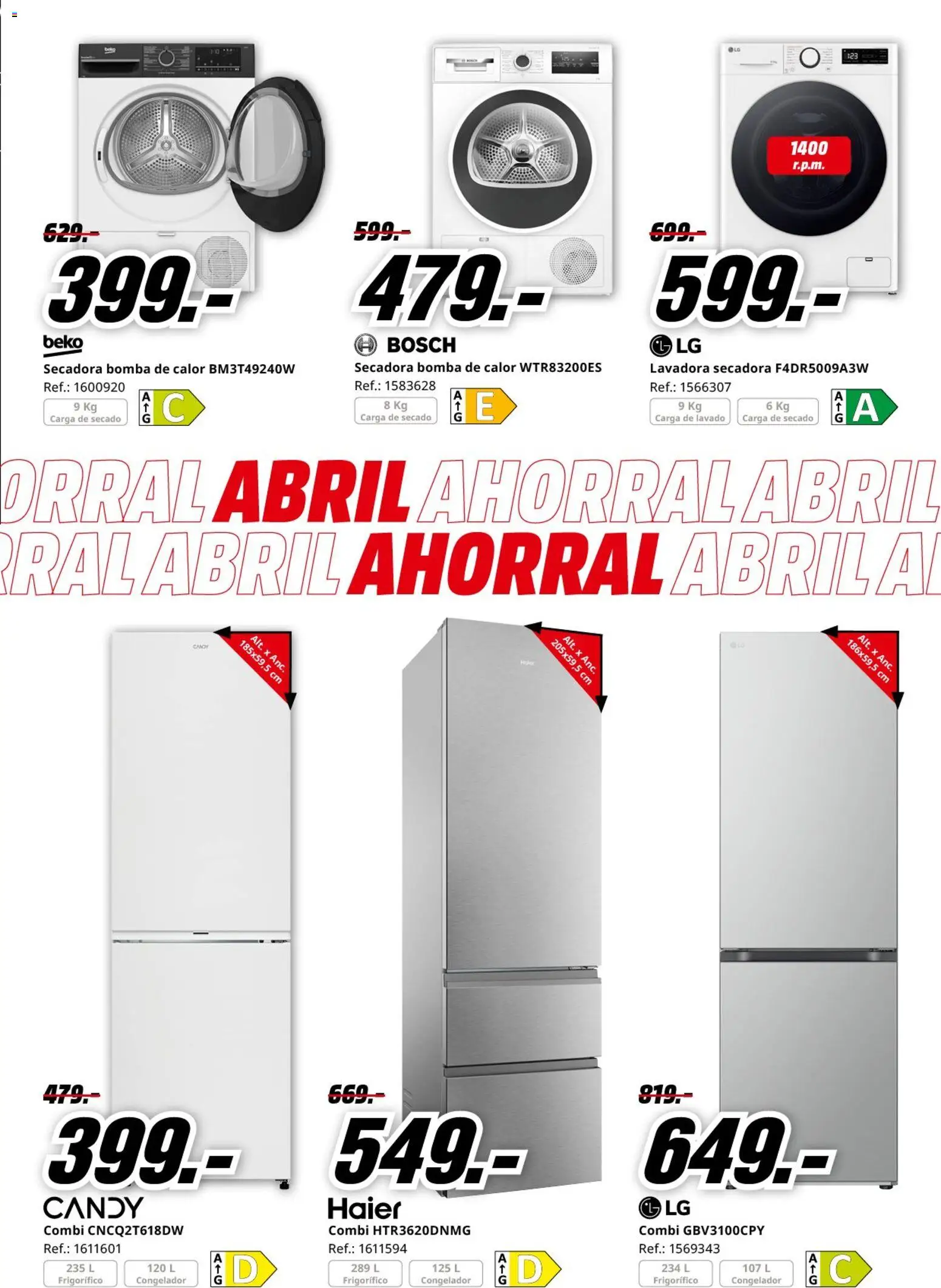 Media Markt folleto │ válido desde el 23.04.2026 | Página: 4 | Productos: PC, Lavadora, Secadora, Combi