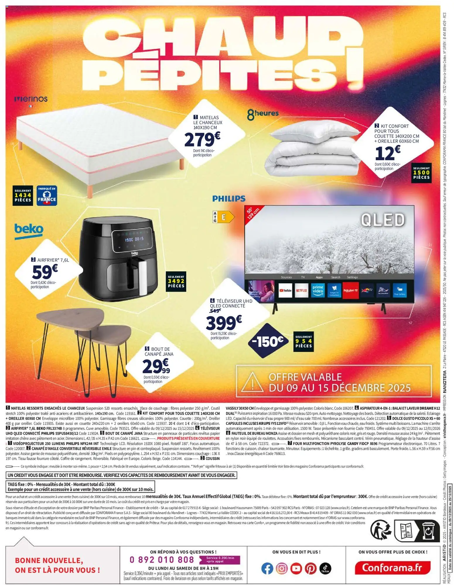 {H1} | Page: 8 | Produits: Four, Televiseur, Fauteuil, Balai