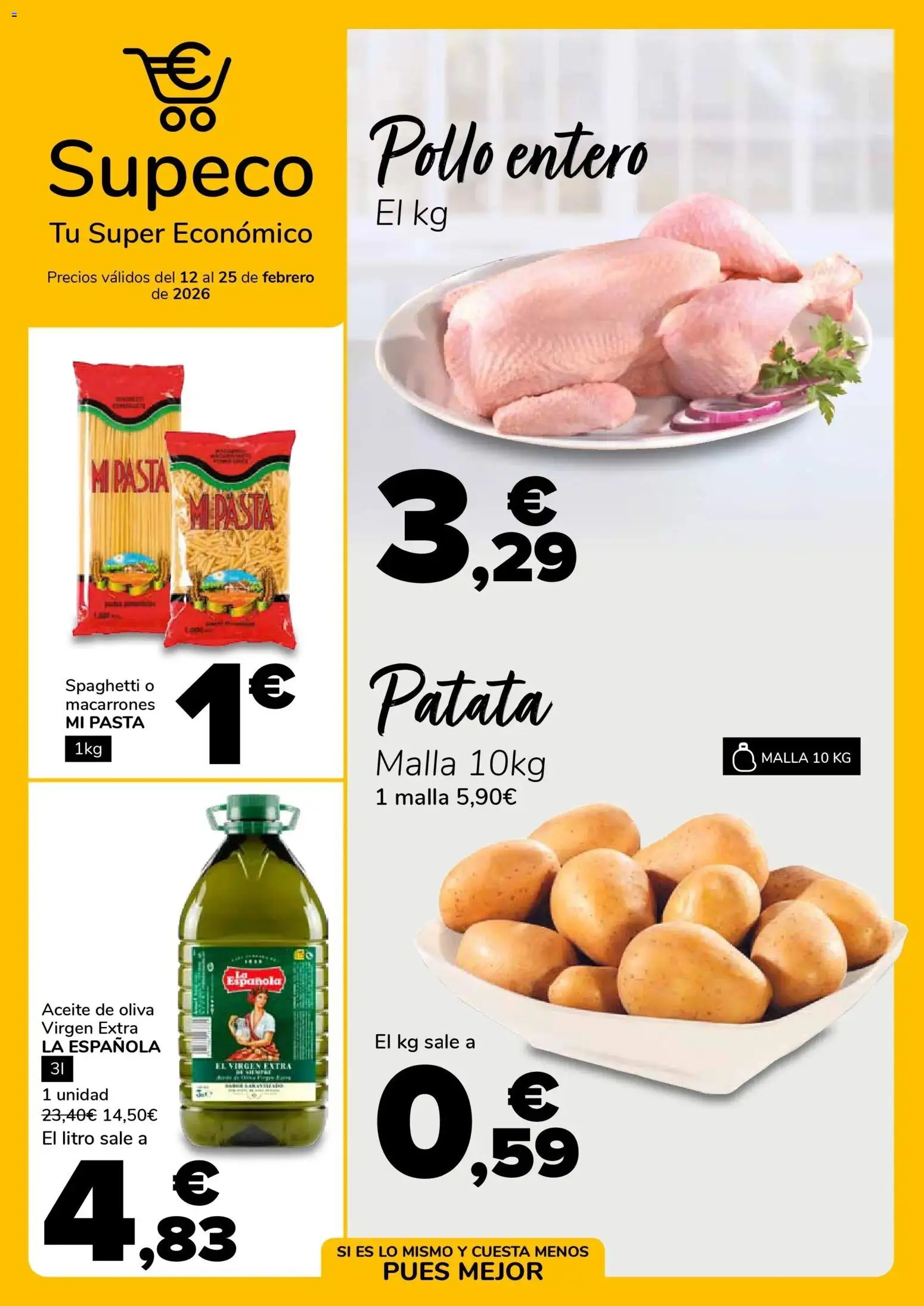 Supeco folleto │ válido desde el 11.02.2026 | Página: 1 | Productos: Aceite, Pasta, Aceite de oliva, Aceite de oliva virgen extra