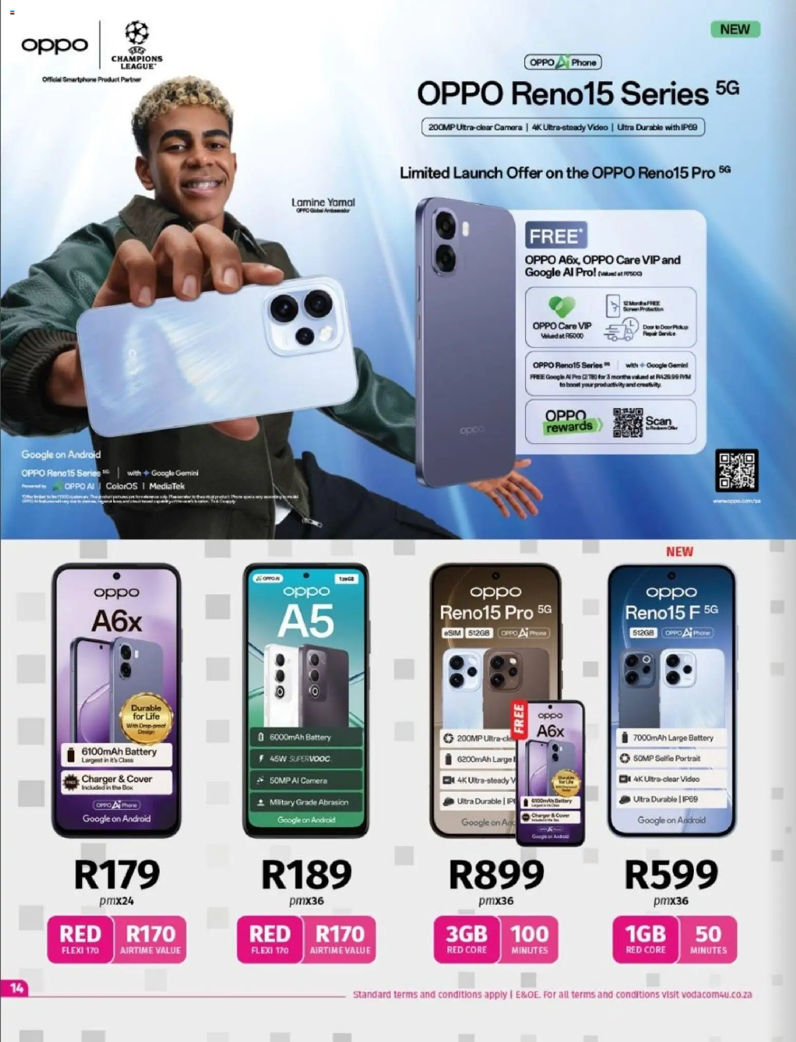 New Vodacom catalogue – valid from 06.02.2026 | Page: 14 | Products: Phone, Smartphone, Camera, Battery