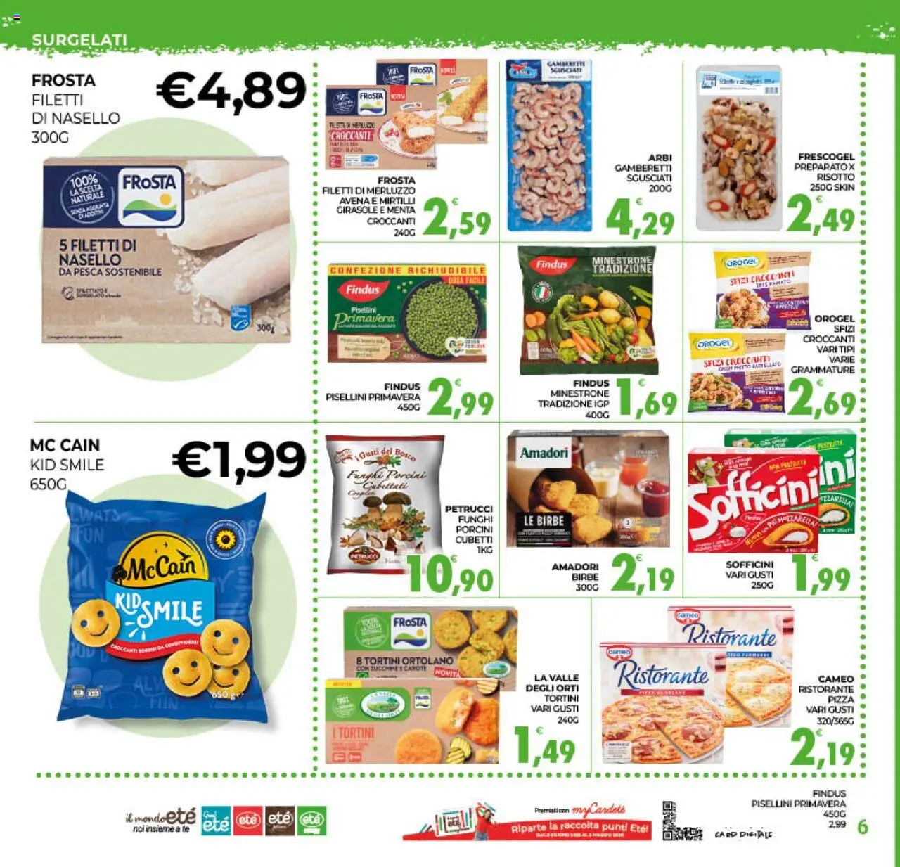 Volantino Eté del 10.10.2025 | Pagina: 6 | Prodotti: Minestrone, Tè, Merluzzo, Mirtilli