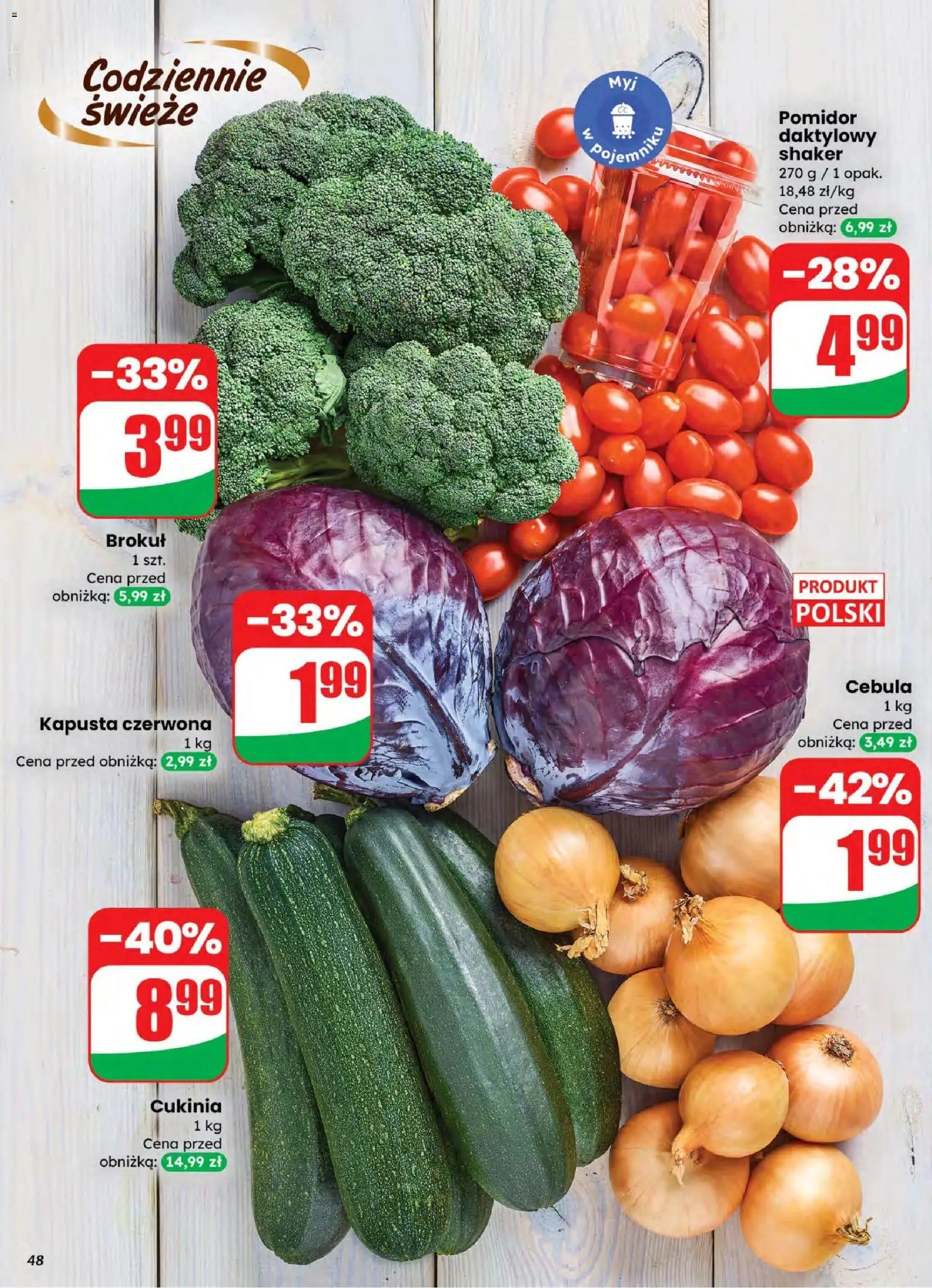 Dino gazetka od 04.03.2026 | Strona: 48 | Produkty: Kapusta, Brokuł, Cukinia