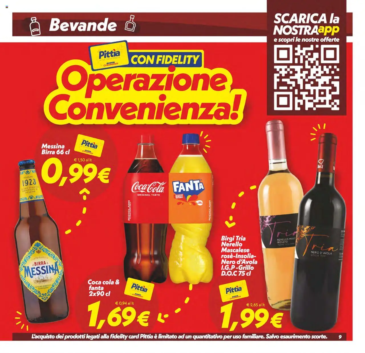 Volantino SuperConveniente del 23.09.2025 | Pagina: 9 | Prodotti: Birra, Fanta, Coca Cola