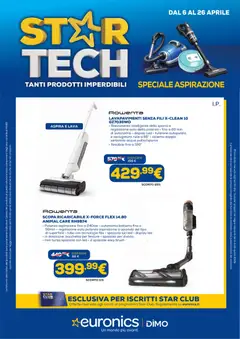 Anteprima del volantino Euronics volantino Aspirazione valido a partire dal 06.04.2026