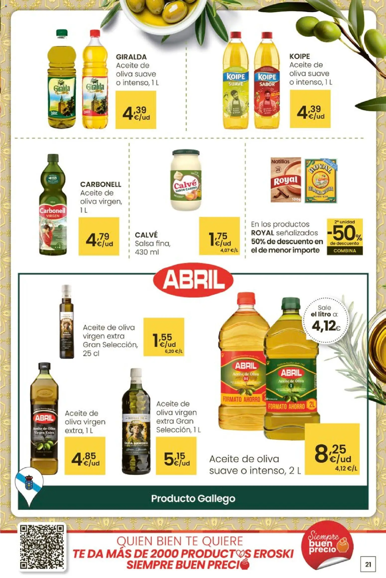 Eroski - Carnaval del ahorro │ válido desde el 29.01.2026 | Página: 21 | Productos: Aceite, Té, Aceite de oliva