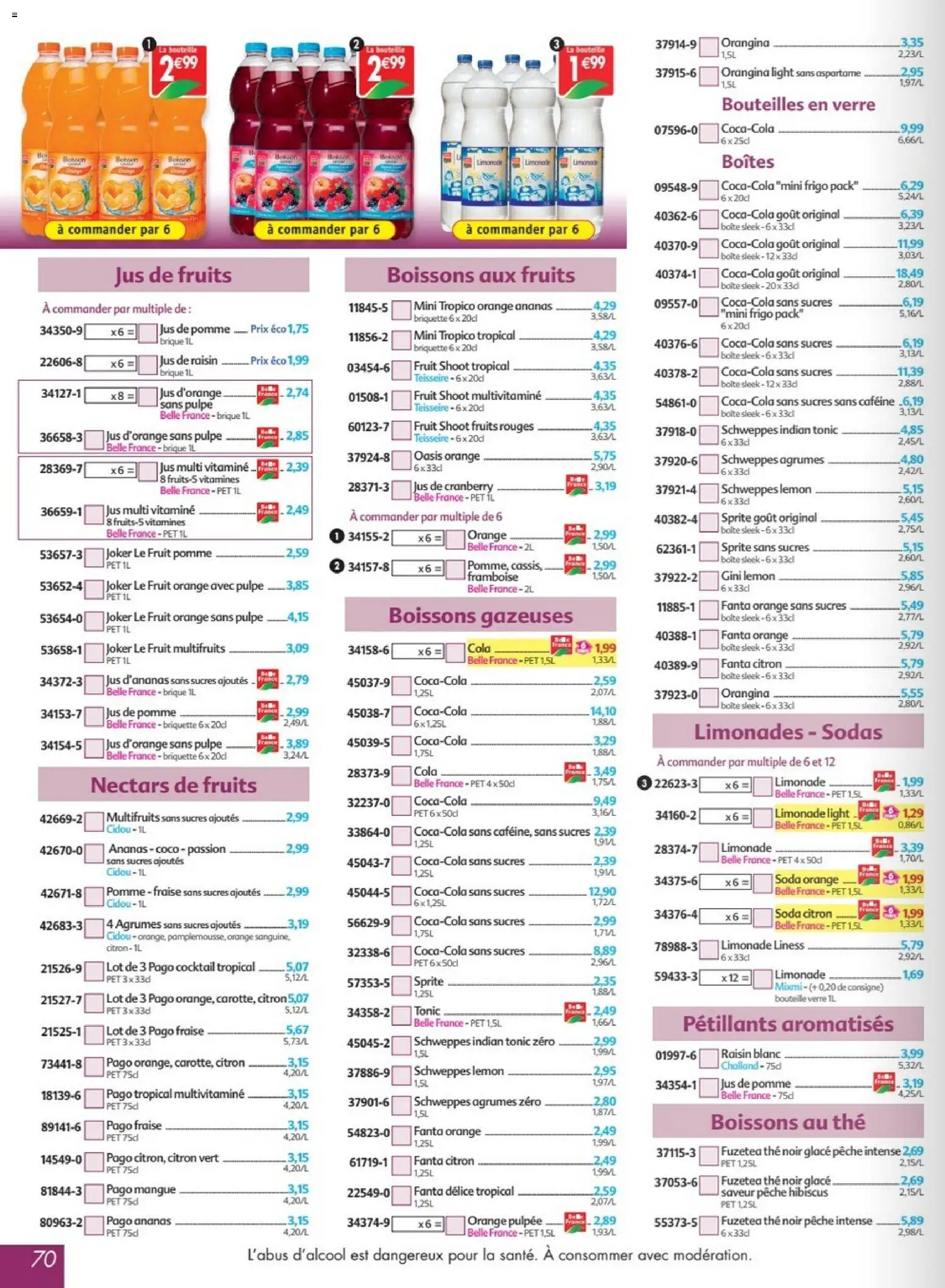 {H1} | Page: 70 | Produits: Citron, Citron vert, Raisin, Limonade