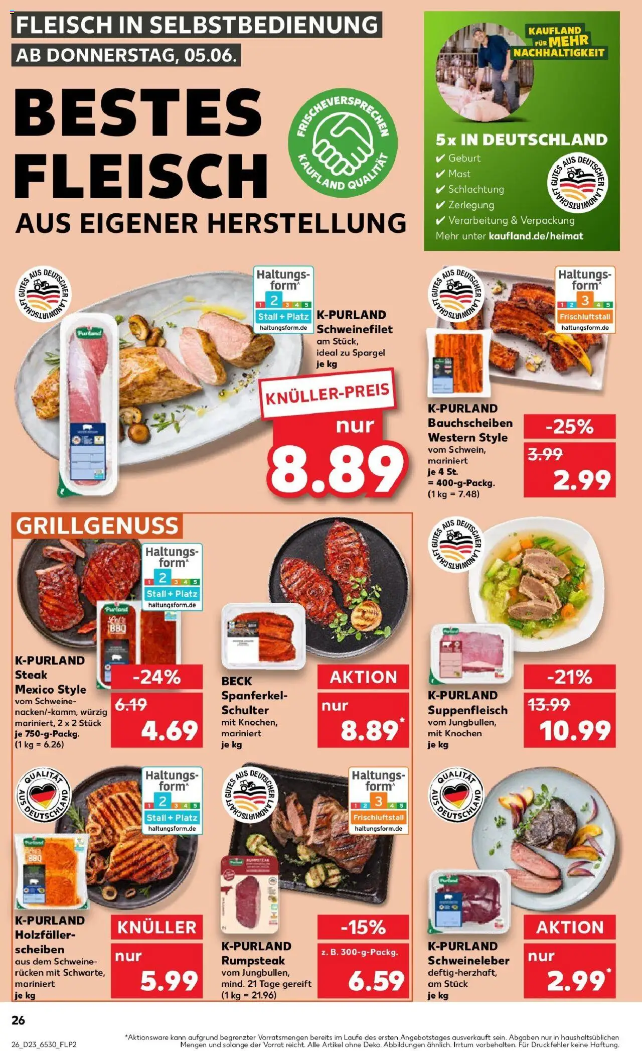 Kaufland prospekt Pasewalk	 - gültig ab dem 09.06.2025 | Seite: 41 | Produkte: Rumpsteak, Spargel, Suppenfleisch, Fleisch