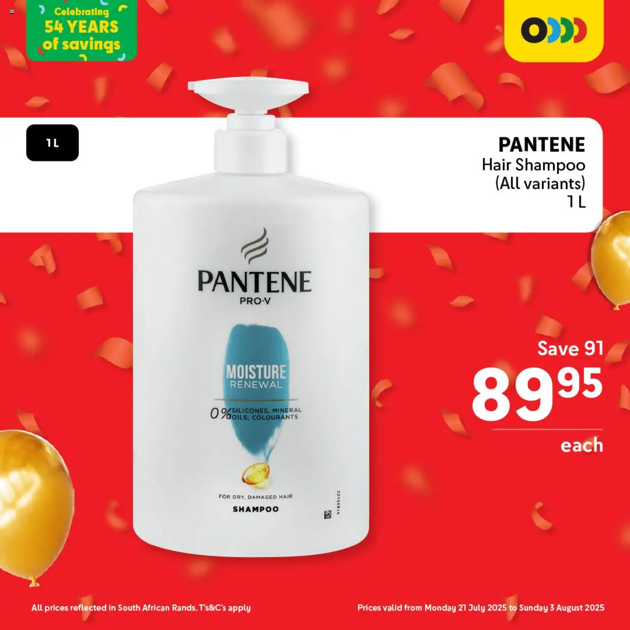 Makro Birthday Price-Drop Personal Care │ valid from 21.07.2025 | Page: 14 | Products: Shampoo