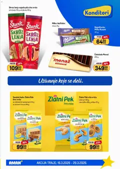 Aman katalog - pregled Aman kataloga - važi od 16.03.2026 | Strana: 41 | Proizvode: Milka, Višnja, Pita, Čokolada