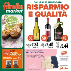 Anteprima del volantino Famila volantino Market valido a partire dal 16.03.2026