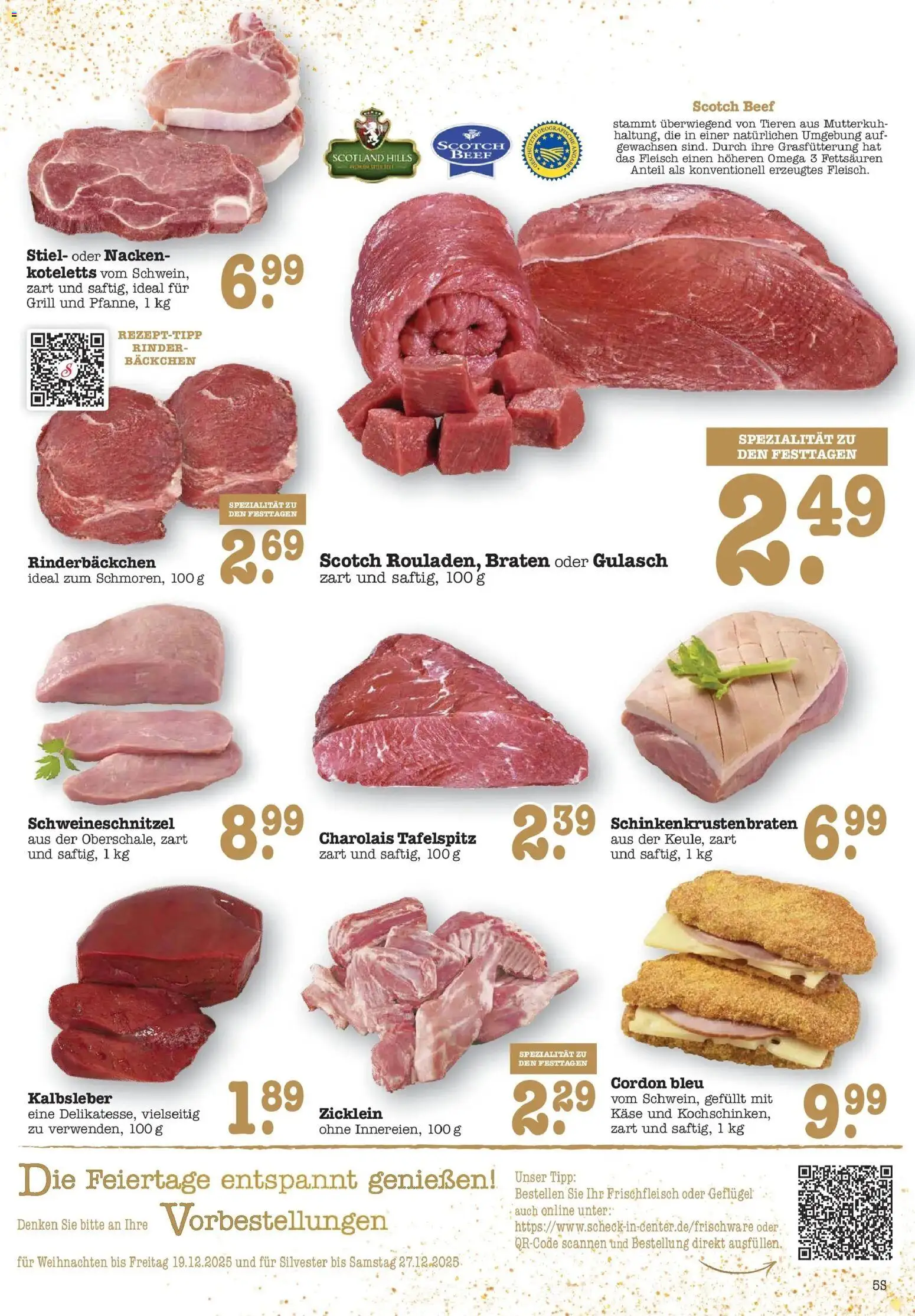 Edeka prospekt Bühlertal	 – gültig ab 08.12.2025 | Seite: 5 | Produkte: Tafelspitz, Käse, Kalbsleber, Fleisch