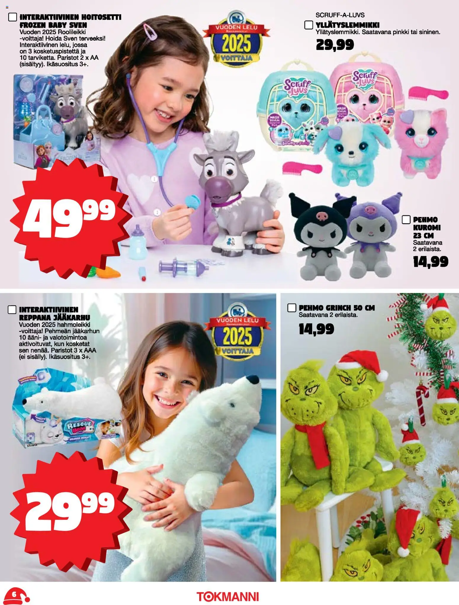 Tokmanni - Joululelukuvasto – voimassa 03.11.2025 alkaen | Sivu: 6 | Tuotteet: Paristot