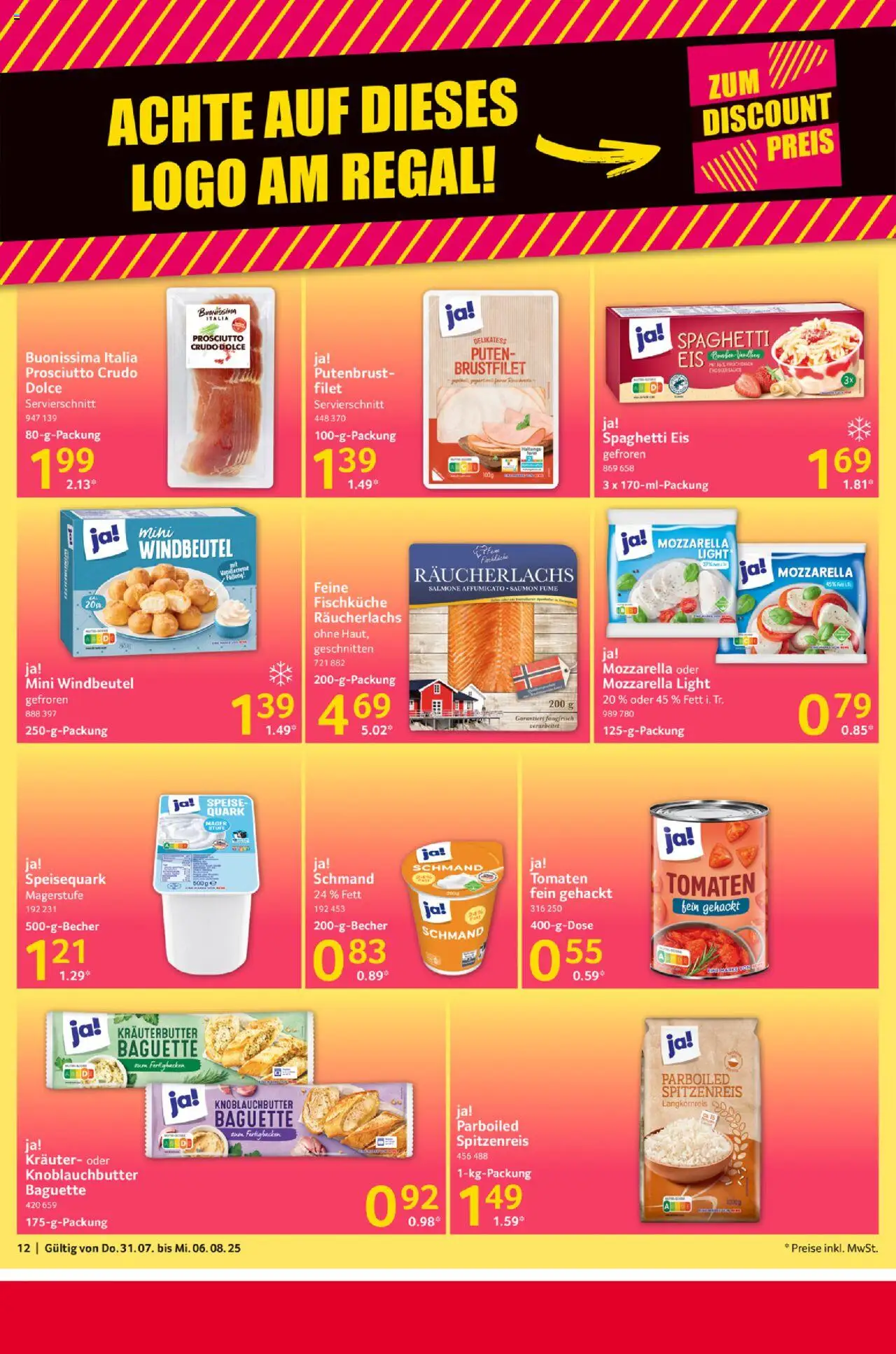 Selgros Prospekt 	 - gültig ab dem 31.07.2025 | Seite: 12 | Produkte: Quark, Mozzarella, Kräuterbutter, Tomaten