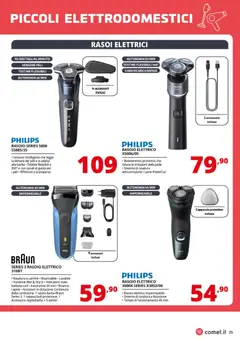 Anteprima del volantino Comet Speciale Piccoli Elettrodomestici catalogo valido a partire dal 31.10.2025 | Pagina: 25 | Prodotti: Rasoio, Regolabarba, Cappuccio, Rasoio elettrico