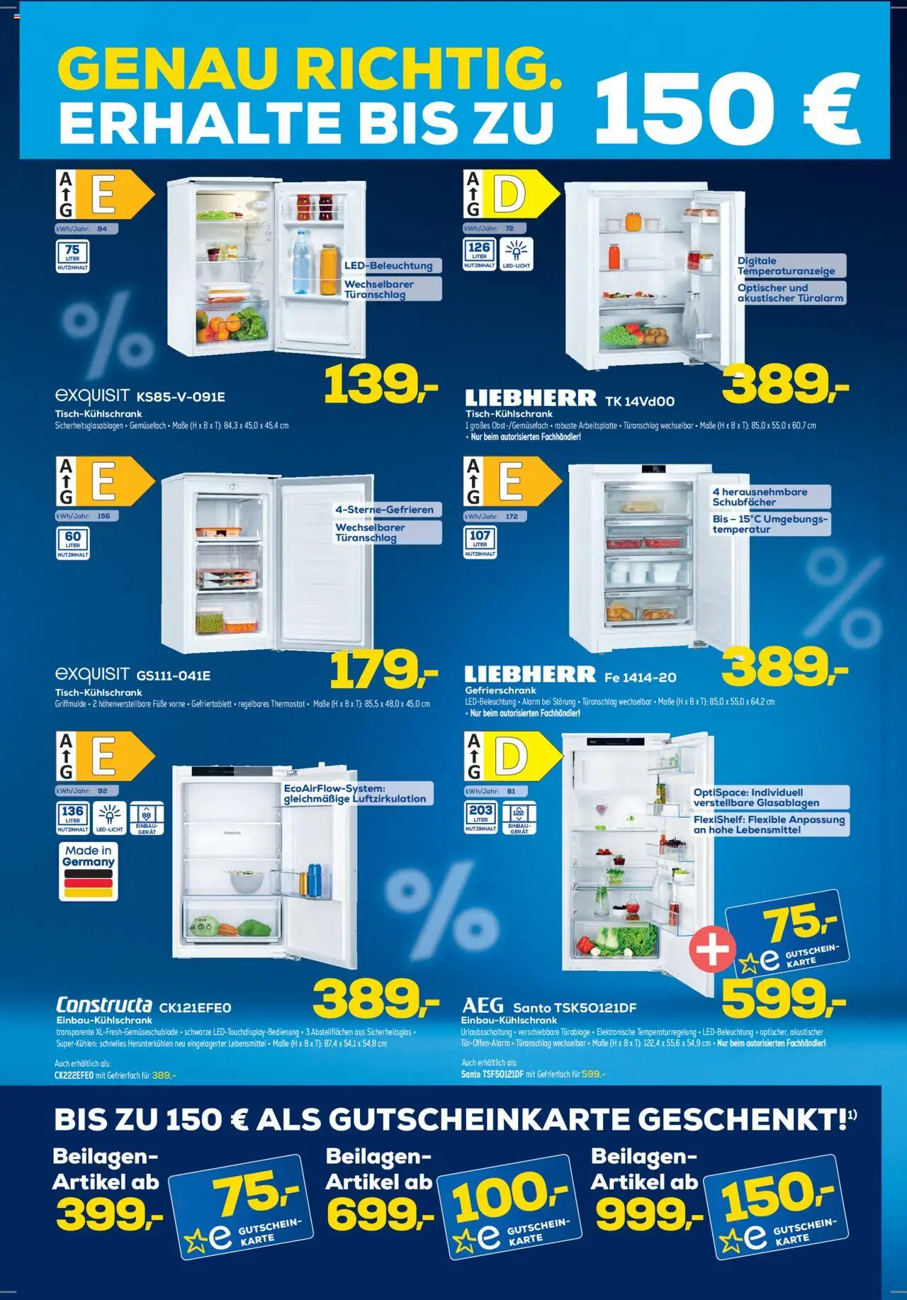 Euronics  Aktueller Prospekt - gültig ab dem 13.08.2025 | Seite: 10 | Produkte: Liebherr, AEG, Gefrierschrank