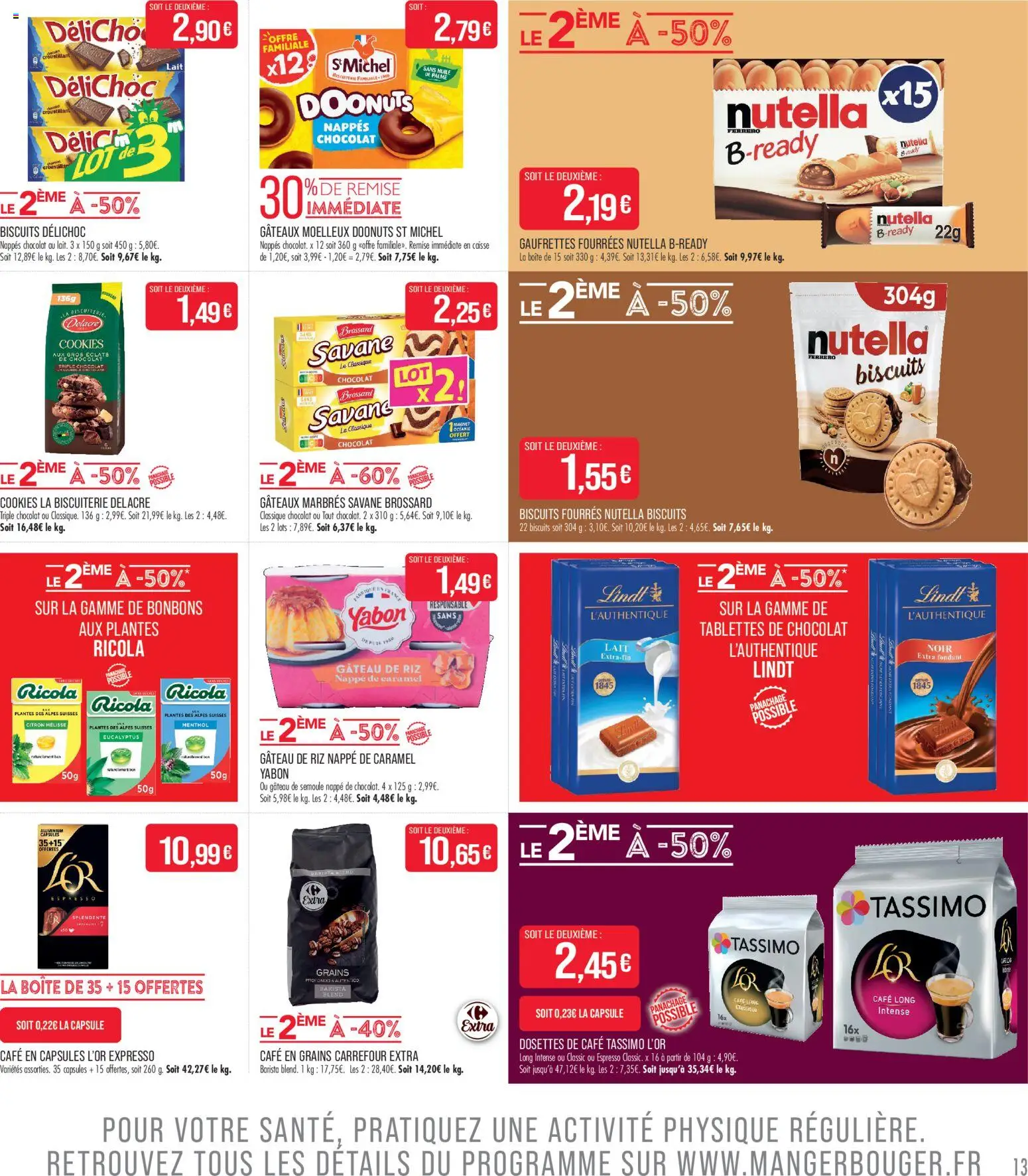 {H1} | Page: 13 | Produits: Citron, Tablettes de chocolat, Semoule, Lait