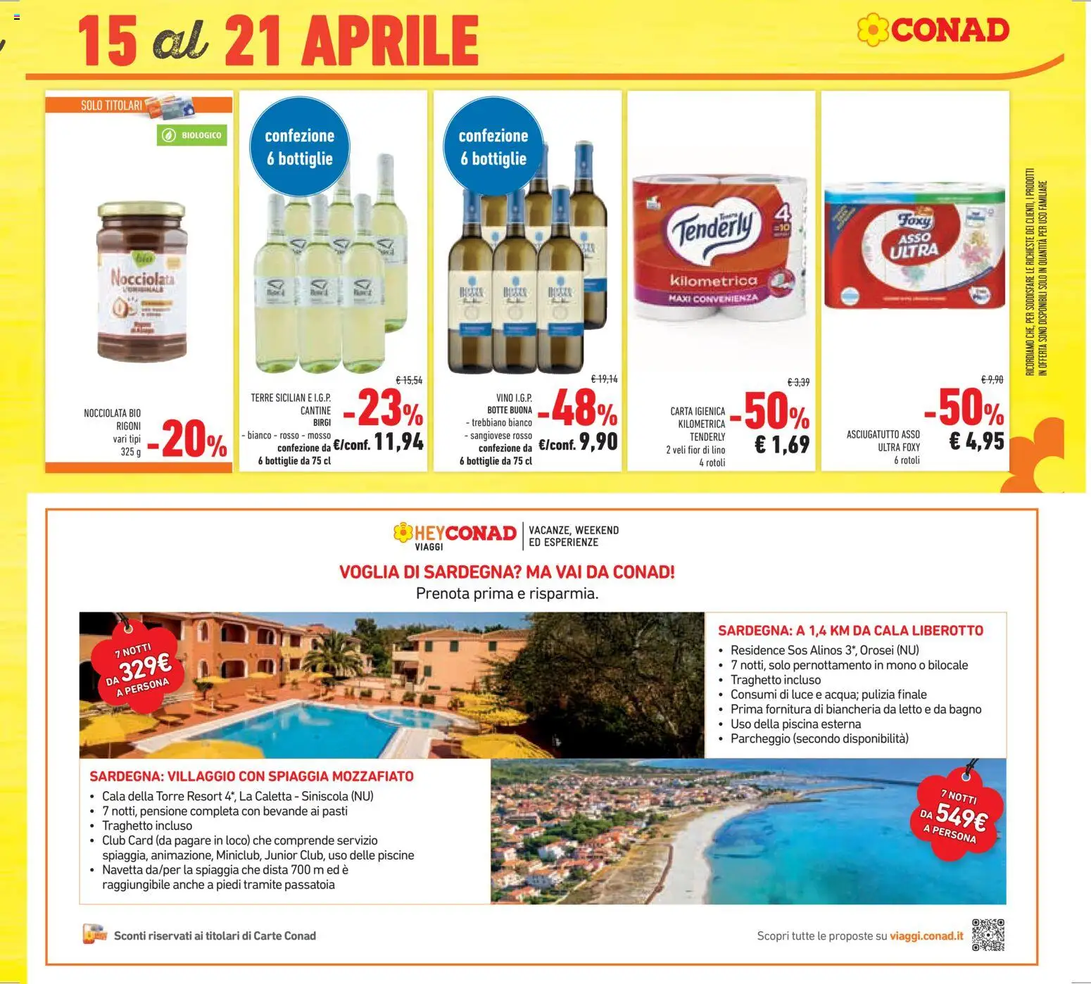 Volantino Conad del 08.04.2026 | Pagina: 39 | Prodotti: Piscina, Letto, Biancheria da letto, Bagno