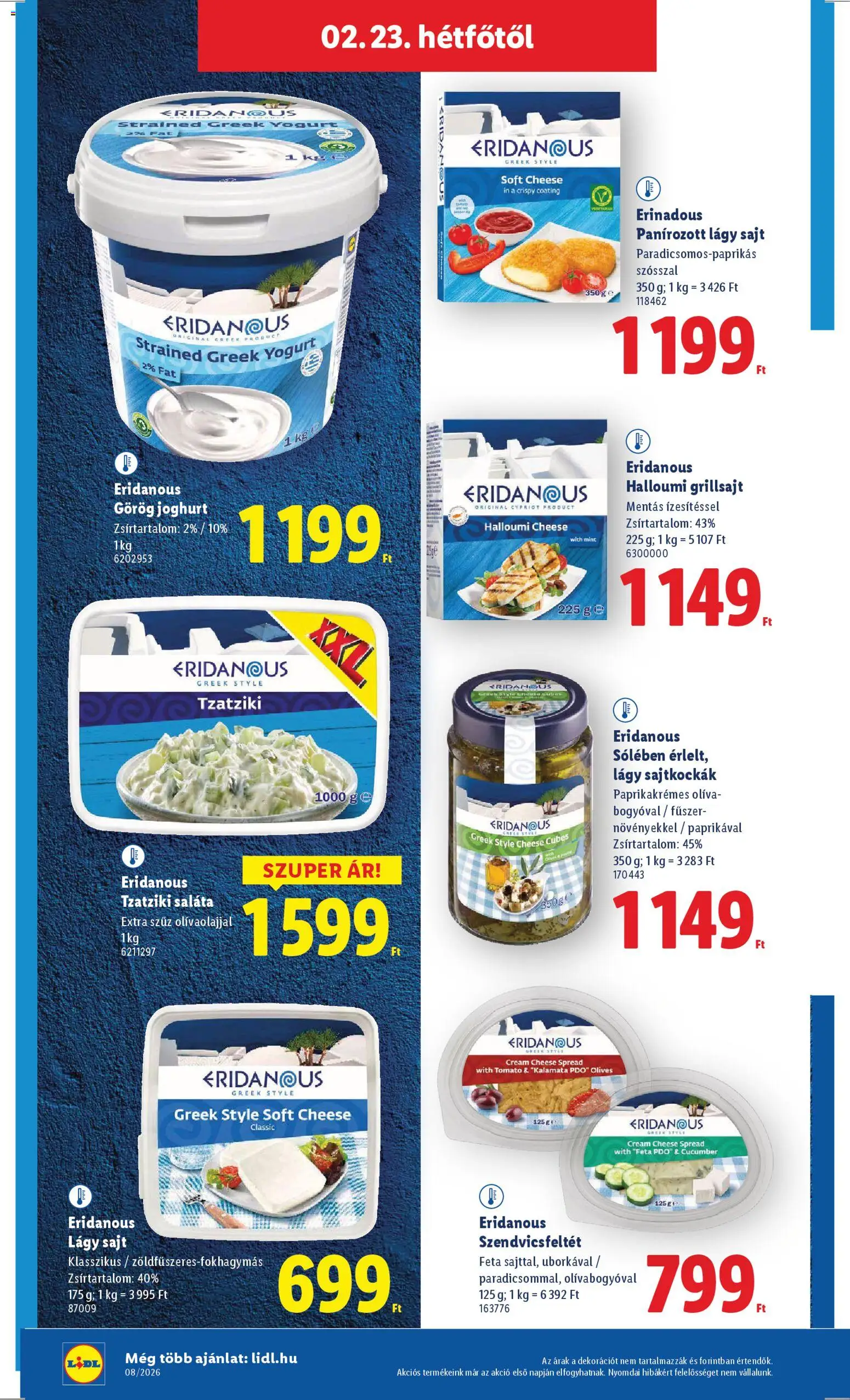 Lidl akciós ujság - amely érvényes a következő dátumtól: 19.02.2026 | Oldal: 54