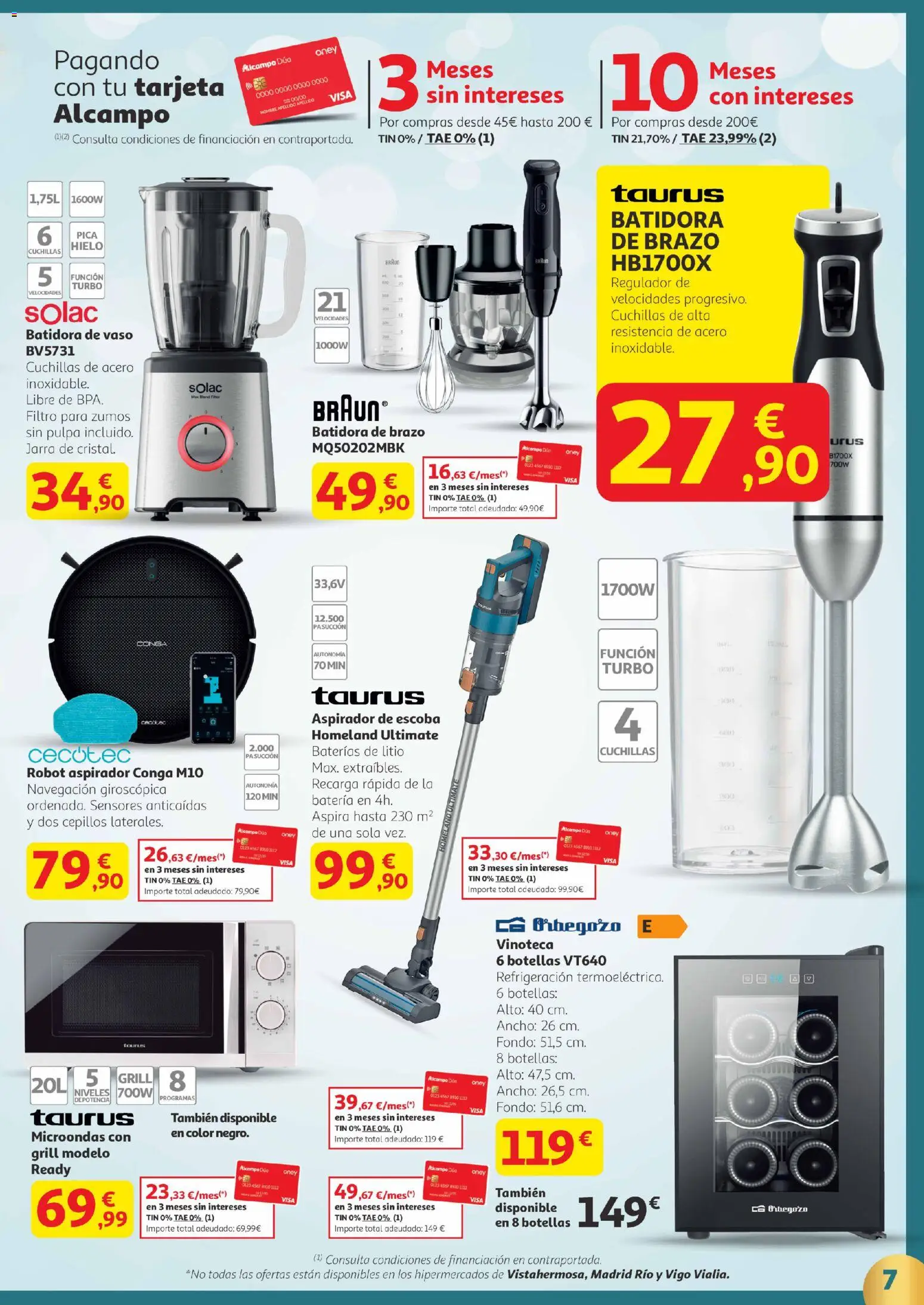 Alcampo - Canarias │ válido desde el 02.12.2025 | Página: 7 | Productos: Escoba, Navegación, Aspirador, Batería