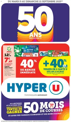 Hyper U - Prévisualisation de Hyper U catalogue valide à partir de 09.09.2025