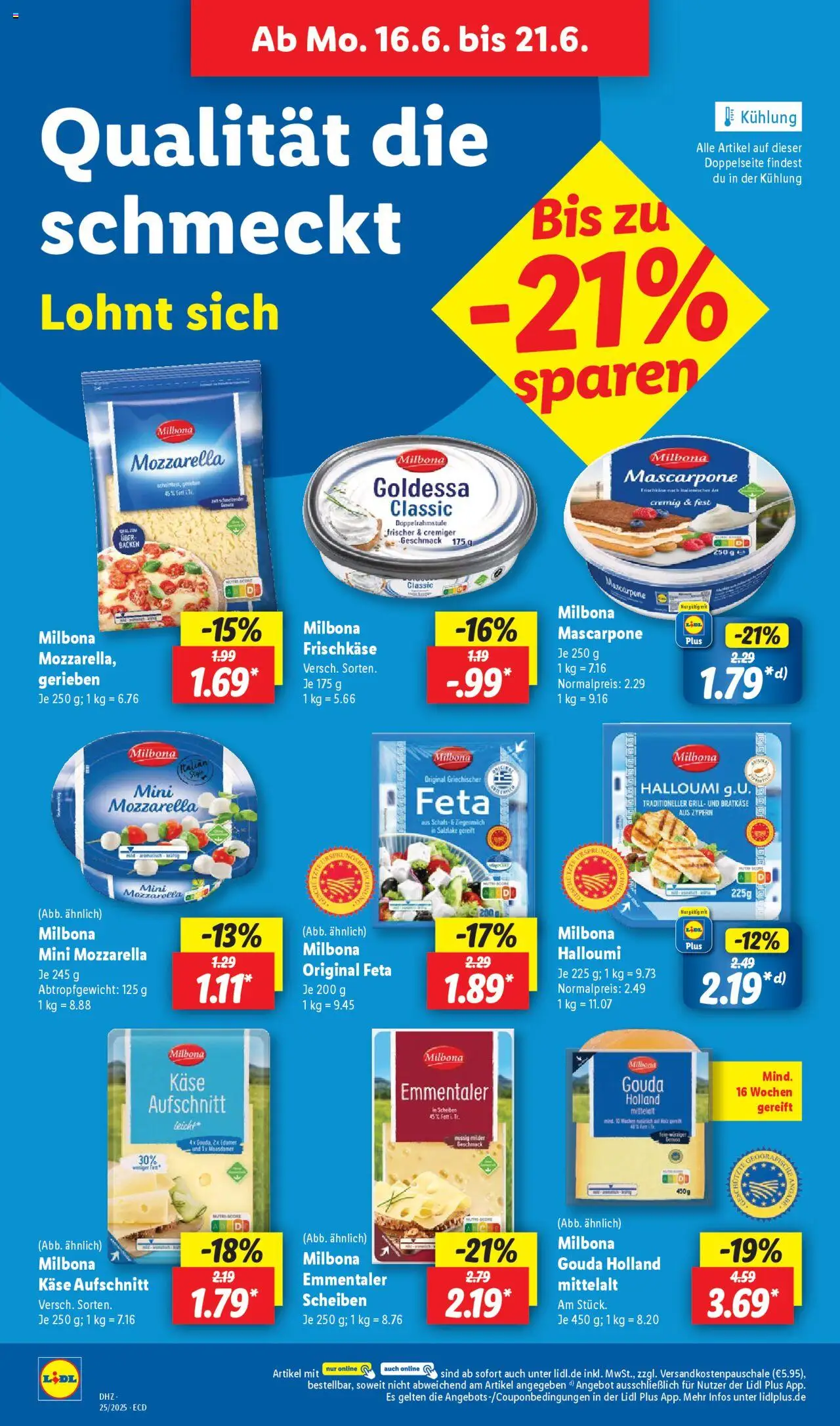 Lidl Prospekt 	 - gültig ab dem 16.06.2025 | Seite: 14 | Produkte: Grill, Mascarpone, Gouda, Frischkase