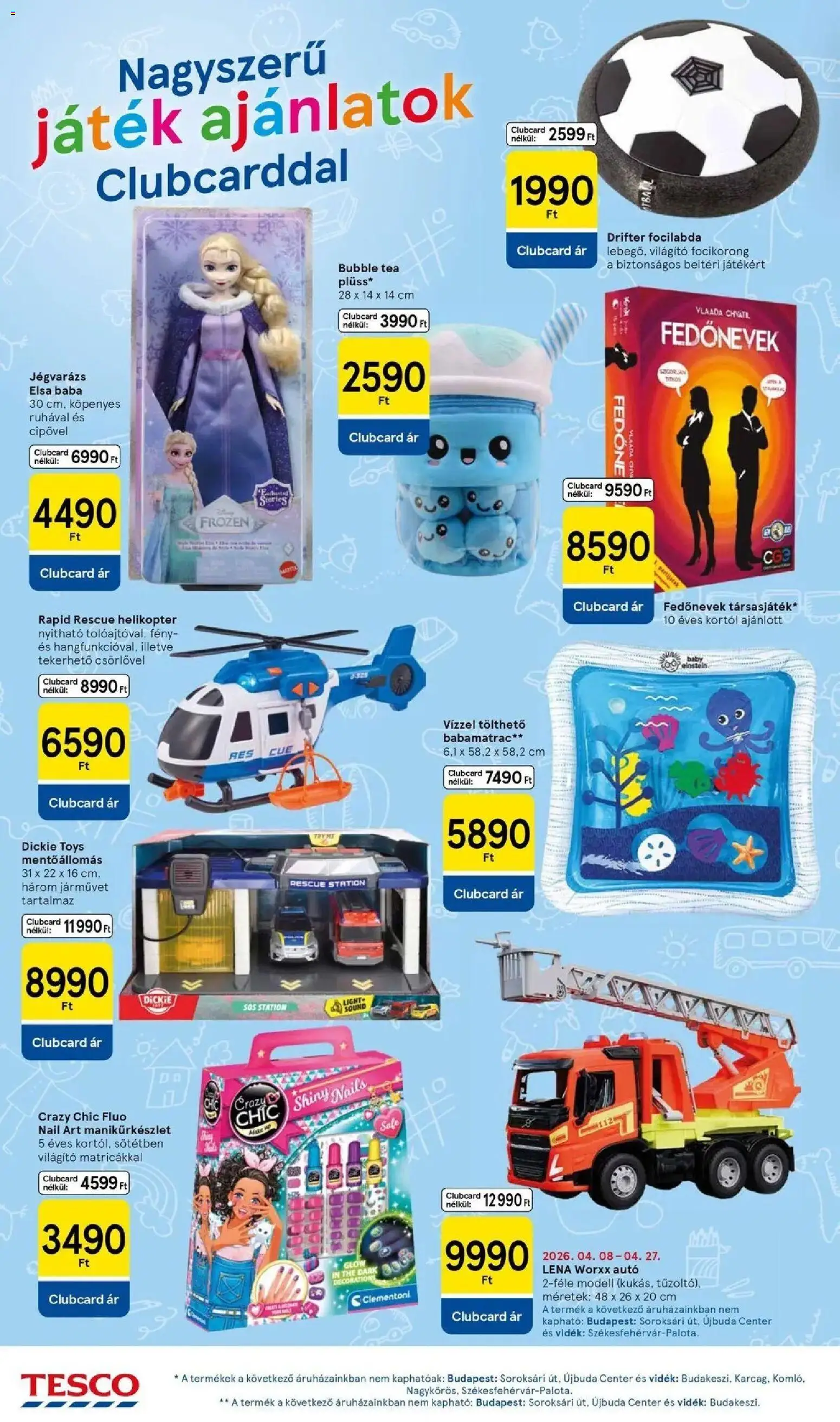 Tesco akciós ujság - amely érvényes a következő dátumtól: 23.04.2026 | Oldal: 10 | Termékek: Játék, Tea