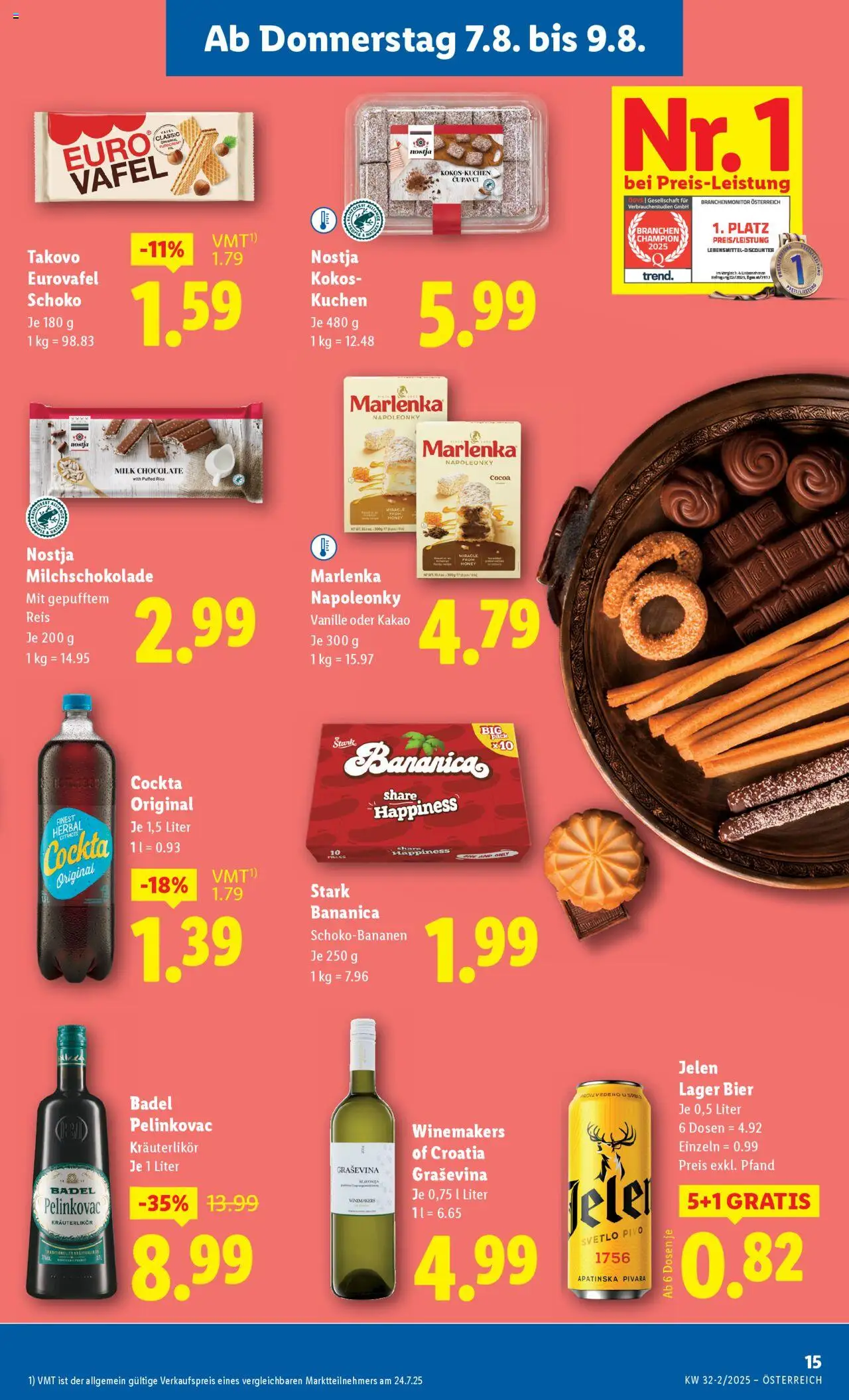 Lidl Flugblatt - Altenmarkt im Pongau, St. Johann im Pongau, Zell am See gültig ab 07.08.2025 | Seite: 17 | Produkte: Bier, Reis