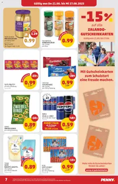 Penny Markt Flugblatt gültig ab 21.08.2025 | Seite: 7 | Produkte: Pfeffer, Milch, Schokolade, Seife
