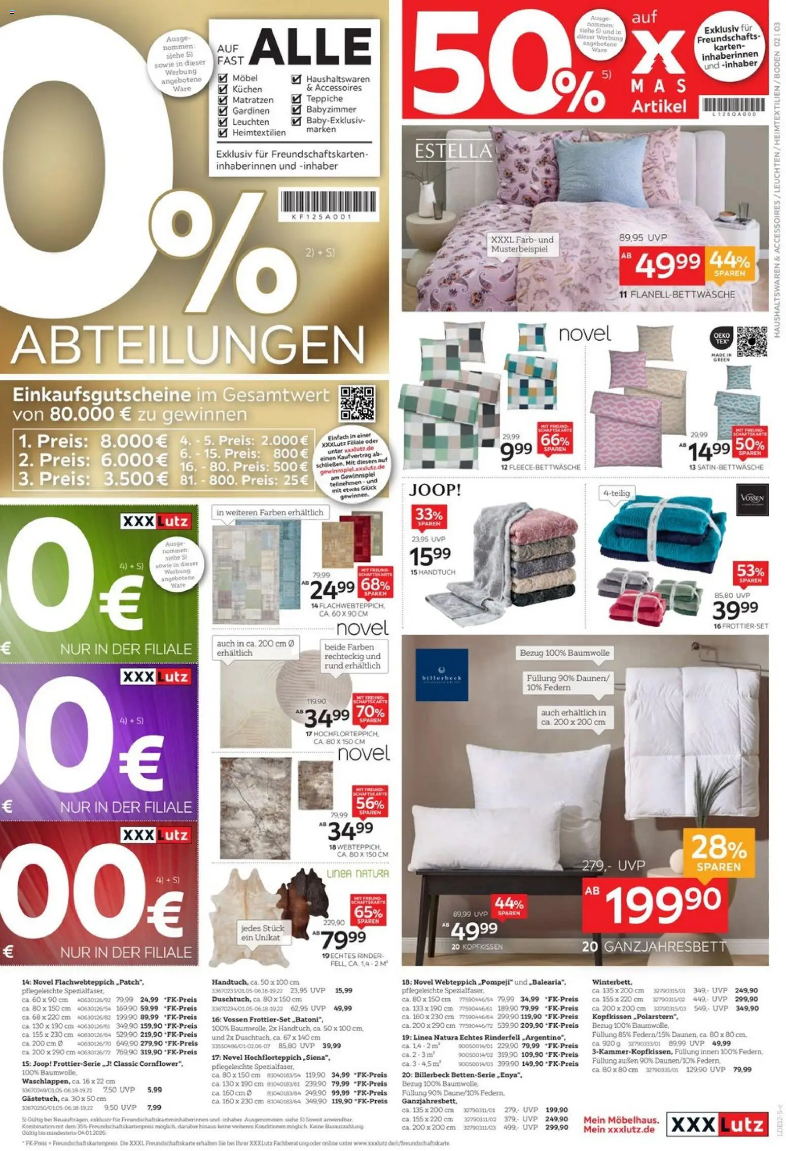 XXXL Lutz Prospekt 	 – gültig ab 20.12.2025 | Seite: 3 | Produkte: Kopfkissen, Kuchen