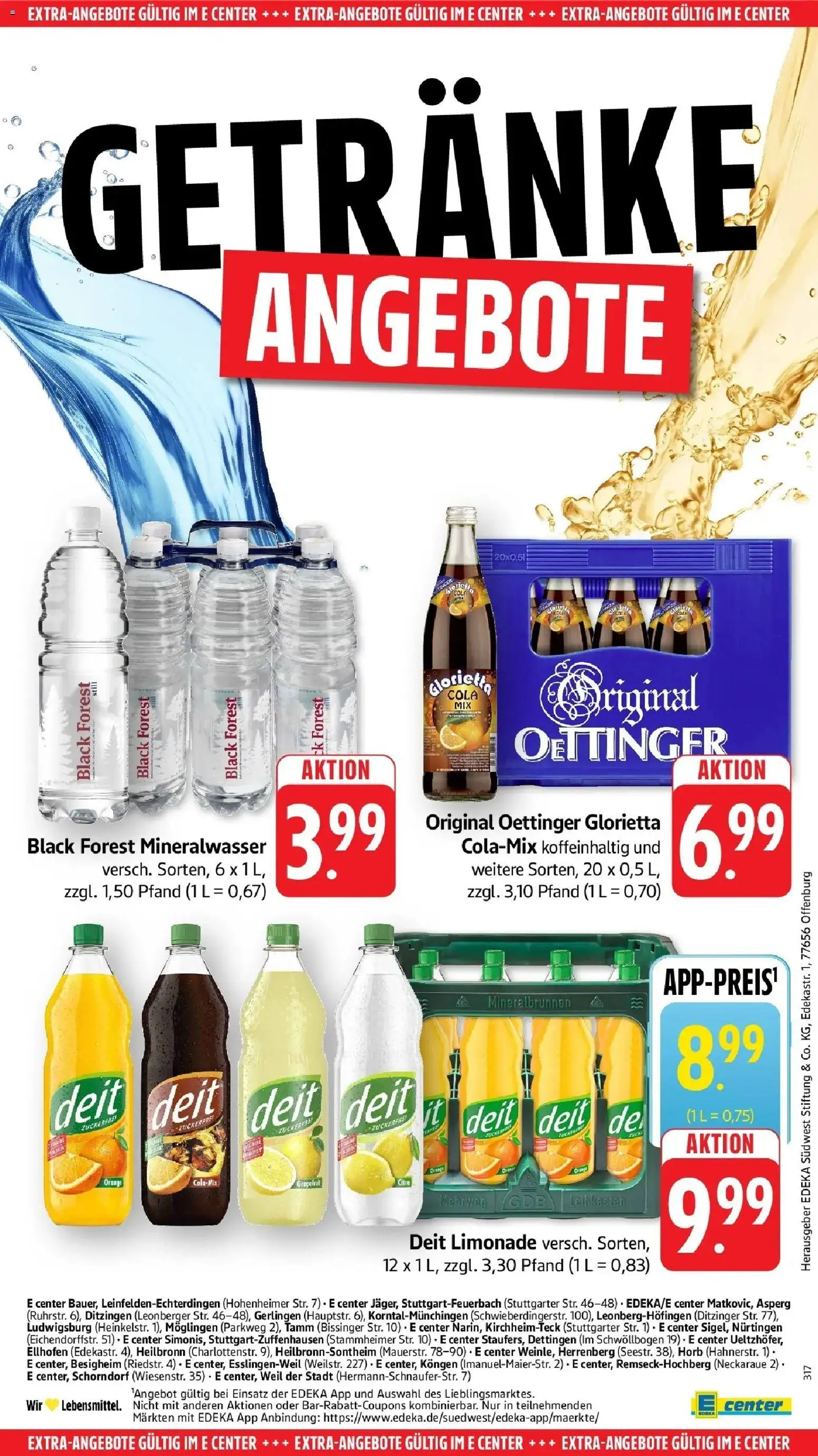 Angebote – gültig ab 16.03.2026 | Seite: 61 | Produkte: Cola, Limonade, Oettinger, Mineralwasser