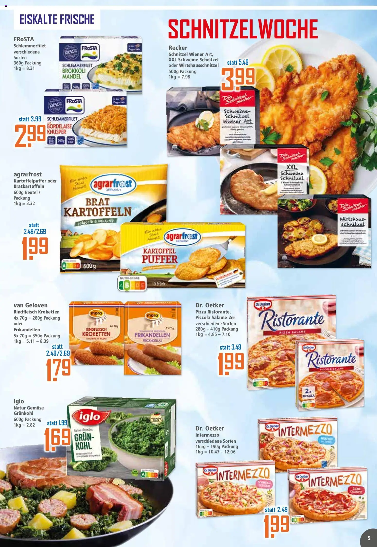 Klaas & Kock Prospekt 	 – gültig ab 02.03.2026 | Seite: 5 | Produkte: Ristorante, Brokkoli, Pizza, Rindfleisch