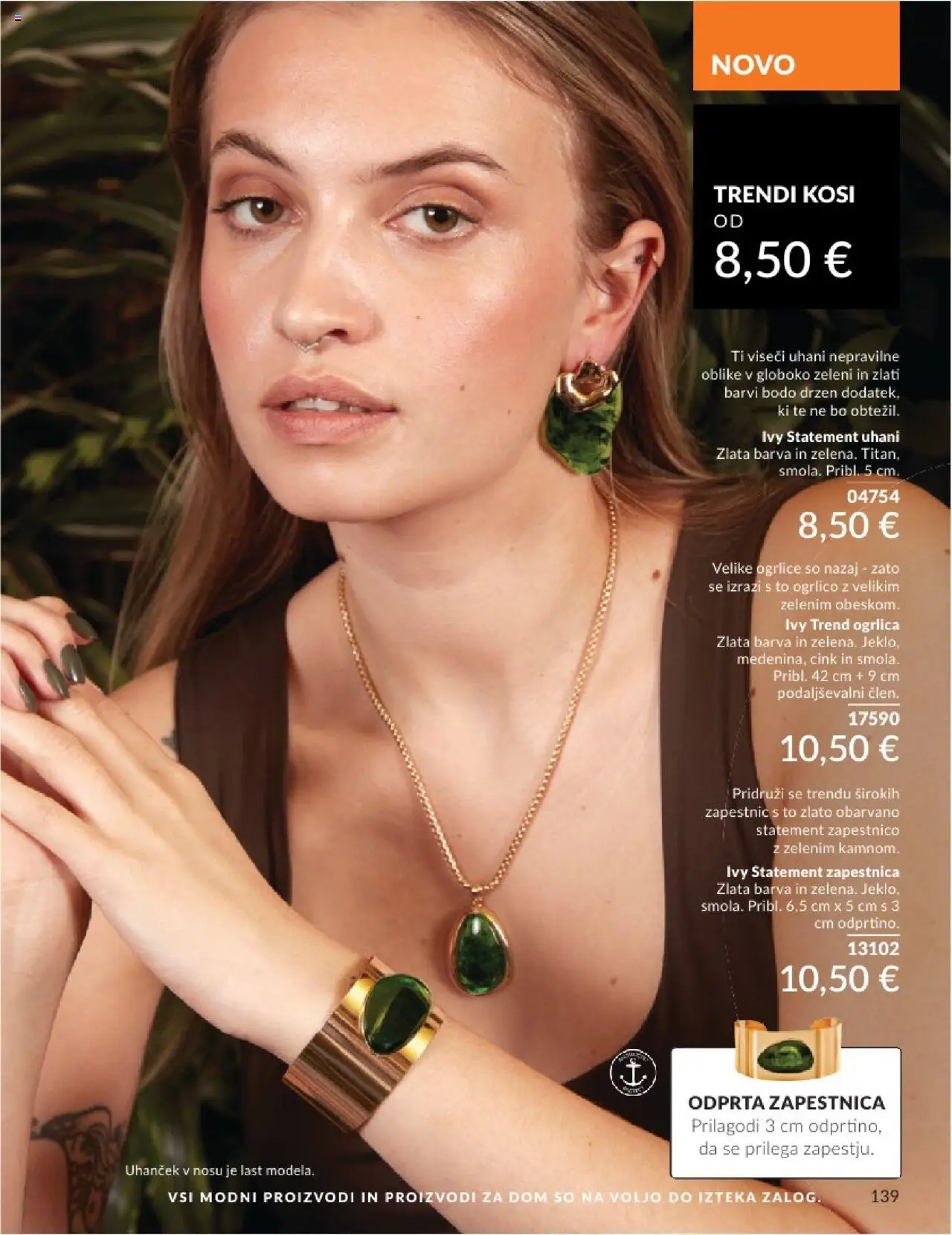 Avon katalog │ velja od 01.07.2025 | Stran: 139 | Izdelki: Zapestnica, Uhani, Barva