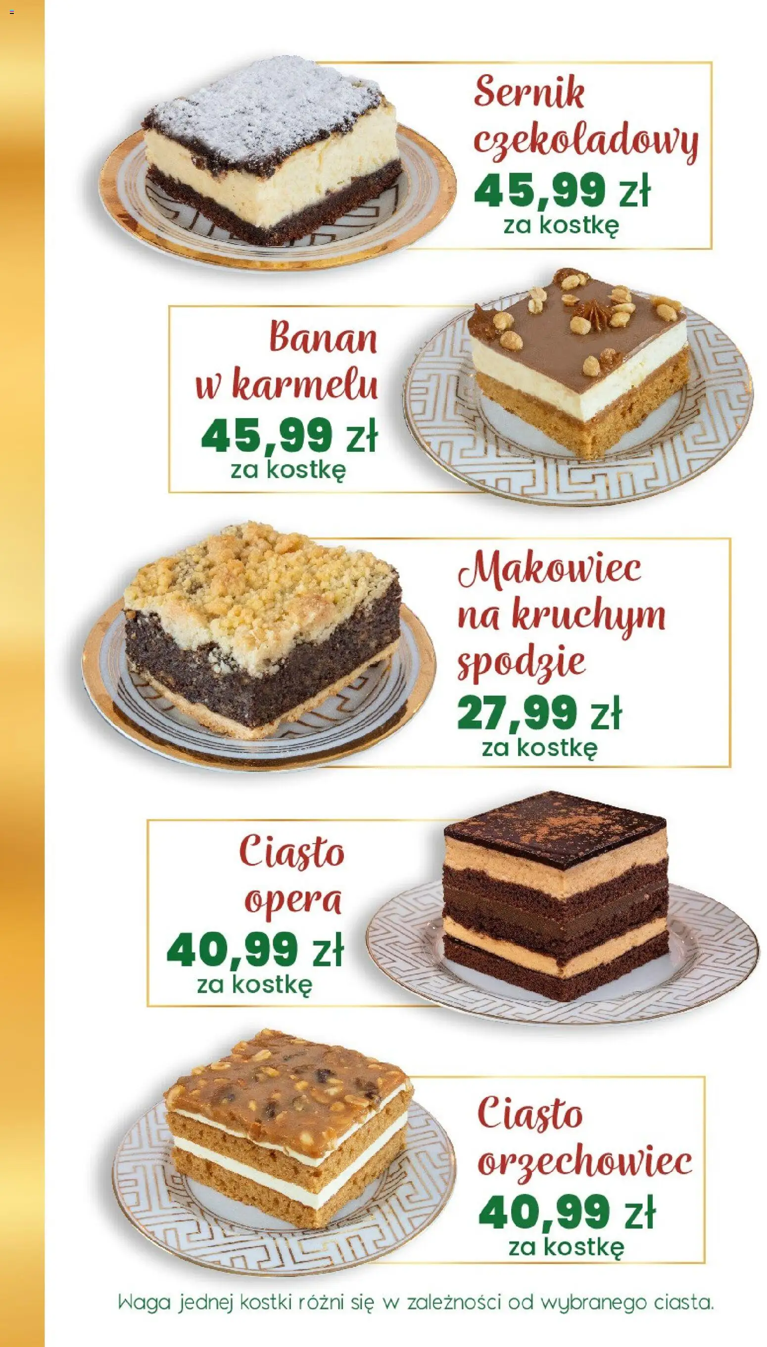 Twój Market Gazetka - Słodkości online Cukierni Białecki na Boże Narodzenie od 01.12.2025 | Strona: 6 | Produkty: Ciasto, Waga, Banan