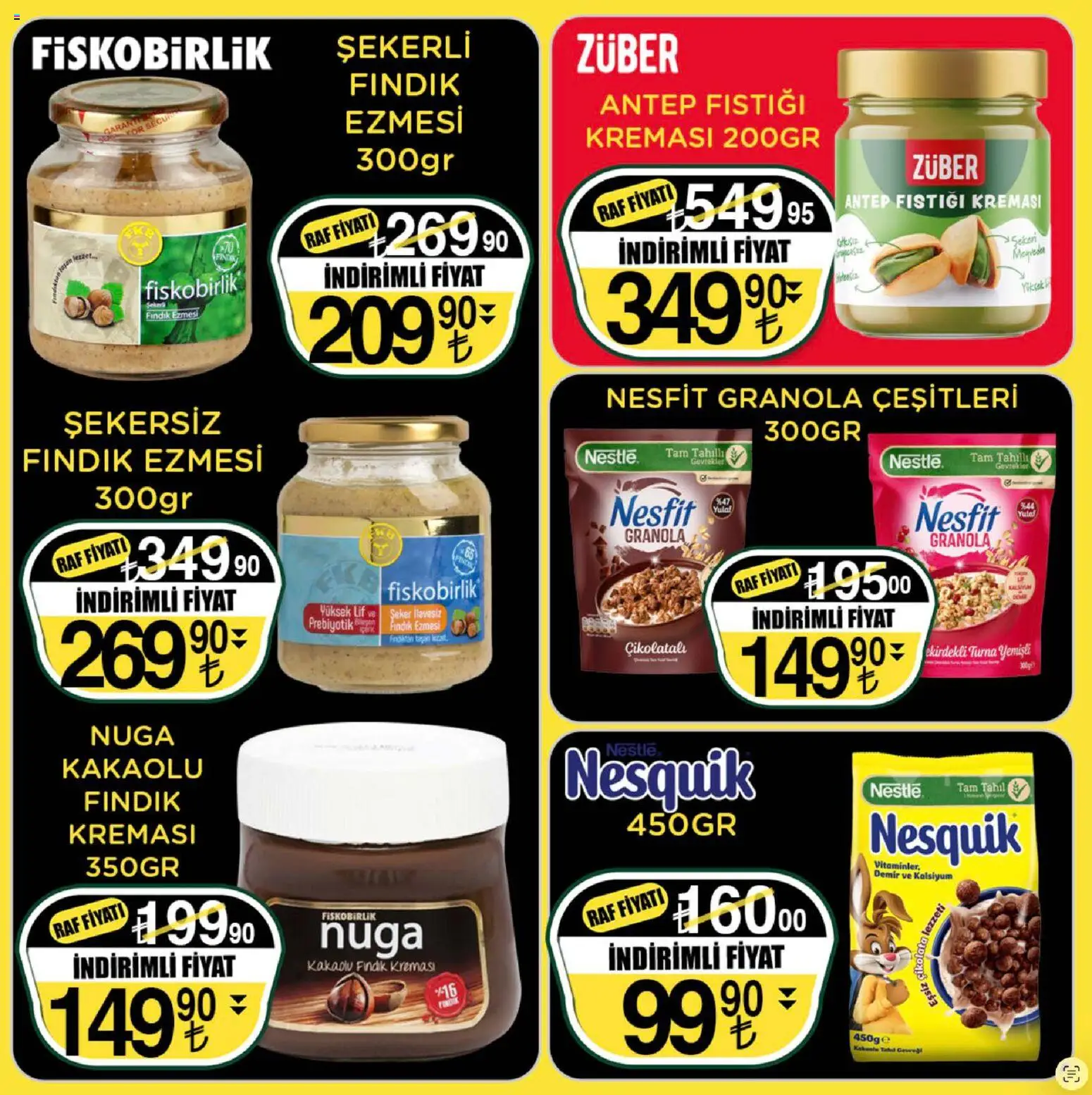 Sarıyer Katalog - 13.03.2026 tarihinden itibaren geçerlidir | Sayfa: 26 | Ürünler: Raf, Çikolata, Fındık, Tahıl