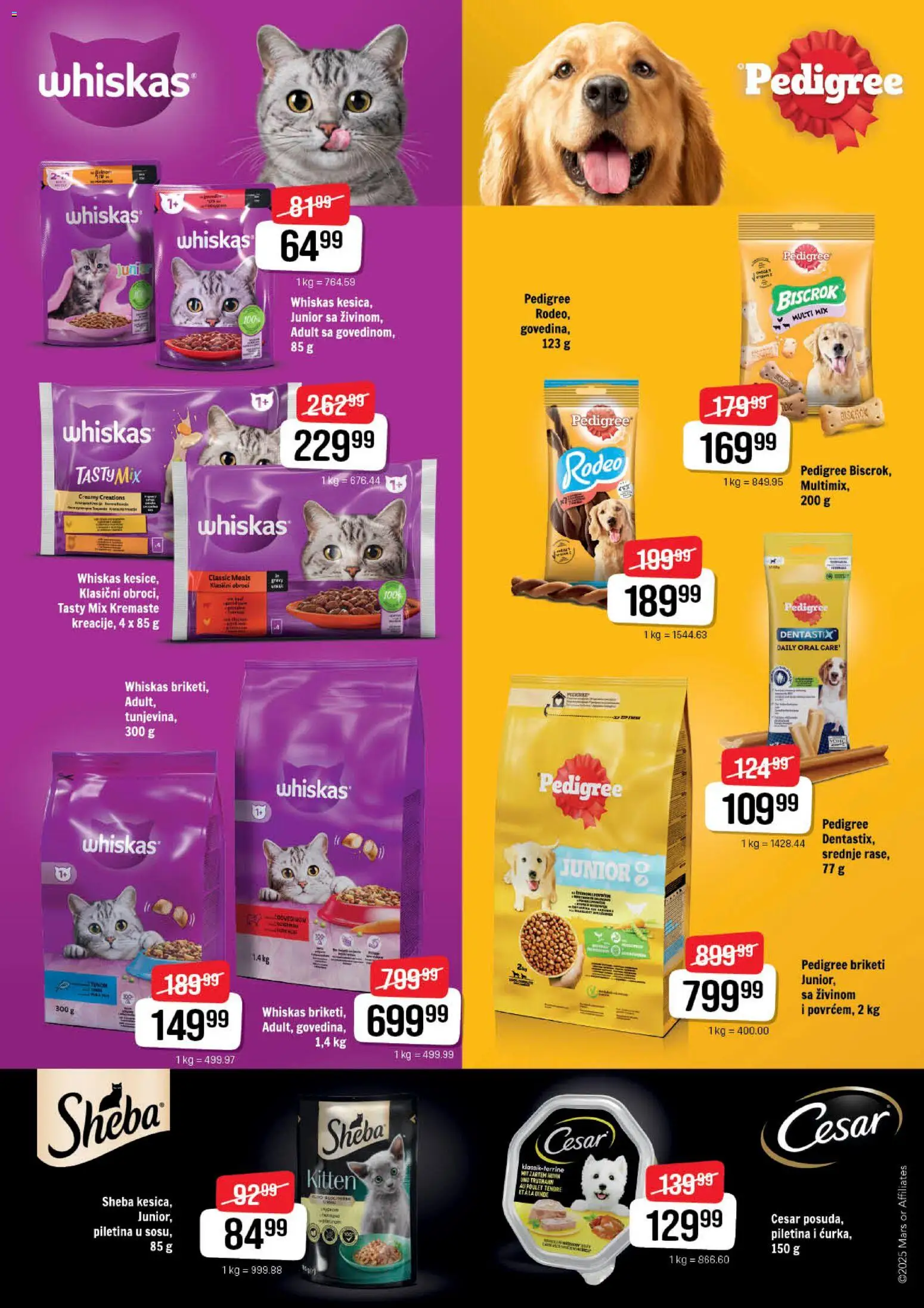 Super DIS katalog - važi od 20.11.2025 | Strana: 23 | Proizvode: Pedigree, Piletina, Whiskas