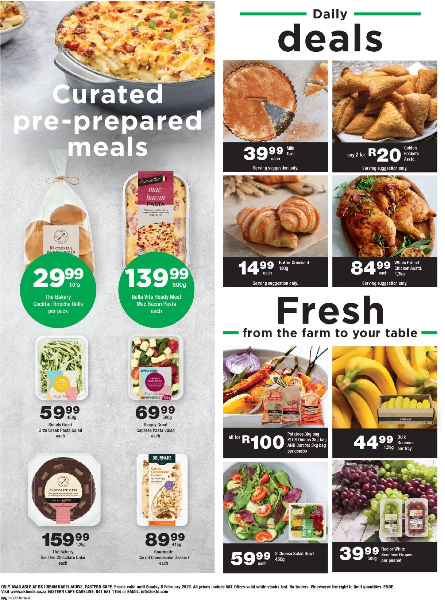 New OK Foods catalogue – valid from 21.01.2026 | Page: 2 | Products: Bowl, Butter, Chicken, Salad