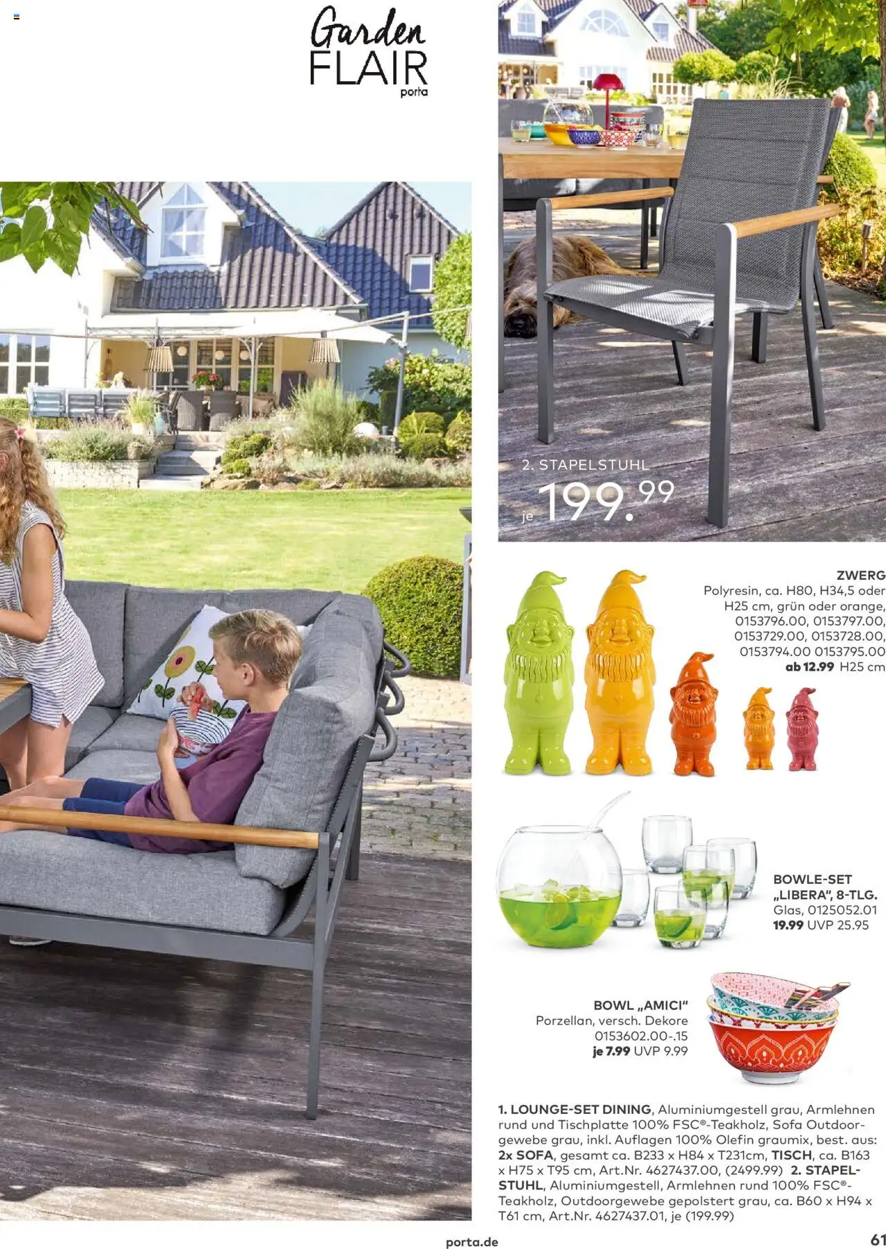 Porta! - Outdoor - Gartenmöbelkatalog 2025 - gültig ab dem 02.03.2025 | Seite: 61 | Produkte: Sofa