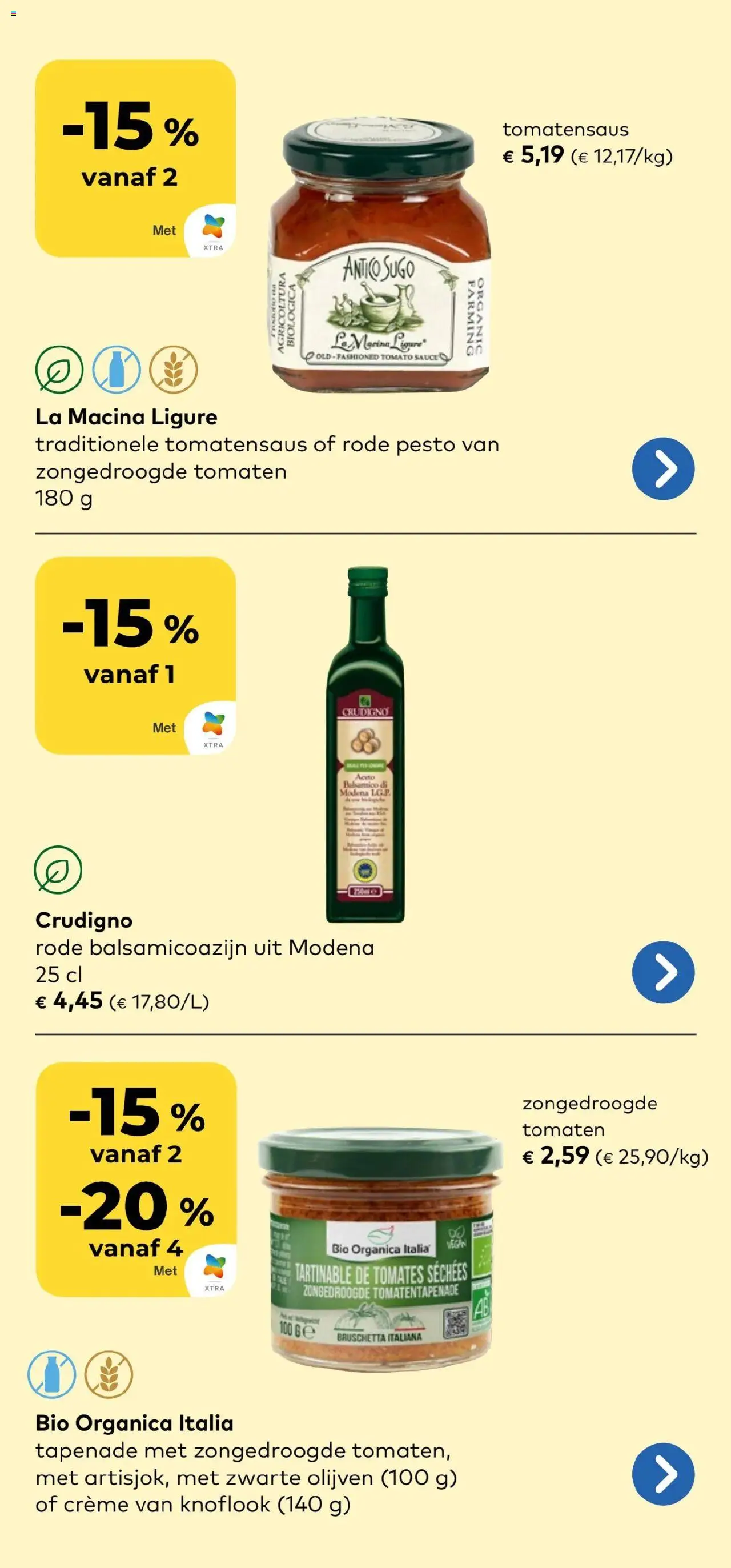  | Pagina: 10 | Producten: La, Olijven, Knoflook, Crème