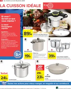 Carrefour - Prévisualisation de Carrefour Partageons le goût du mieux manger valide à partir de 06.01.2026 | Page: 10 | Produits: Bœuf bourguignon, Autocuiseur, Viande, Pâtes