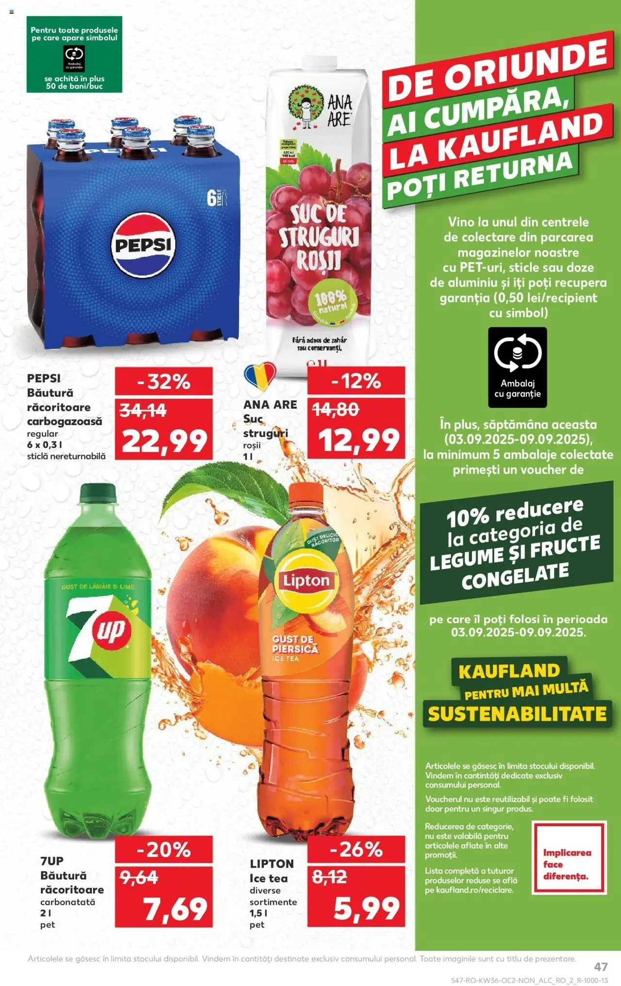 Noul catalog Kaufland – valabil de la 03.09.2025 | Pagină: 47 | Produse: Lime, Roșii, Legume, Lămâie