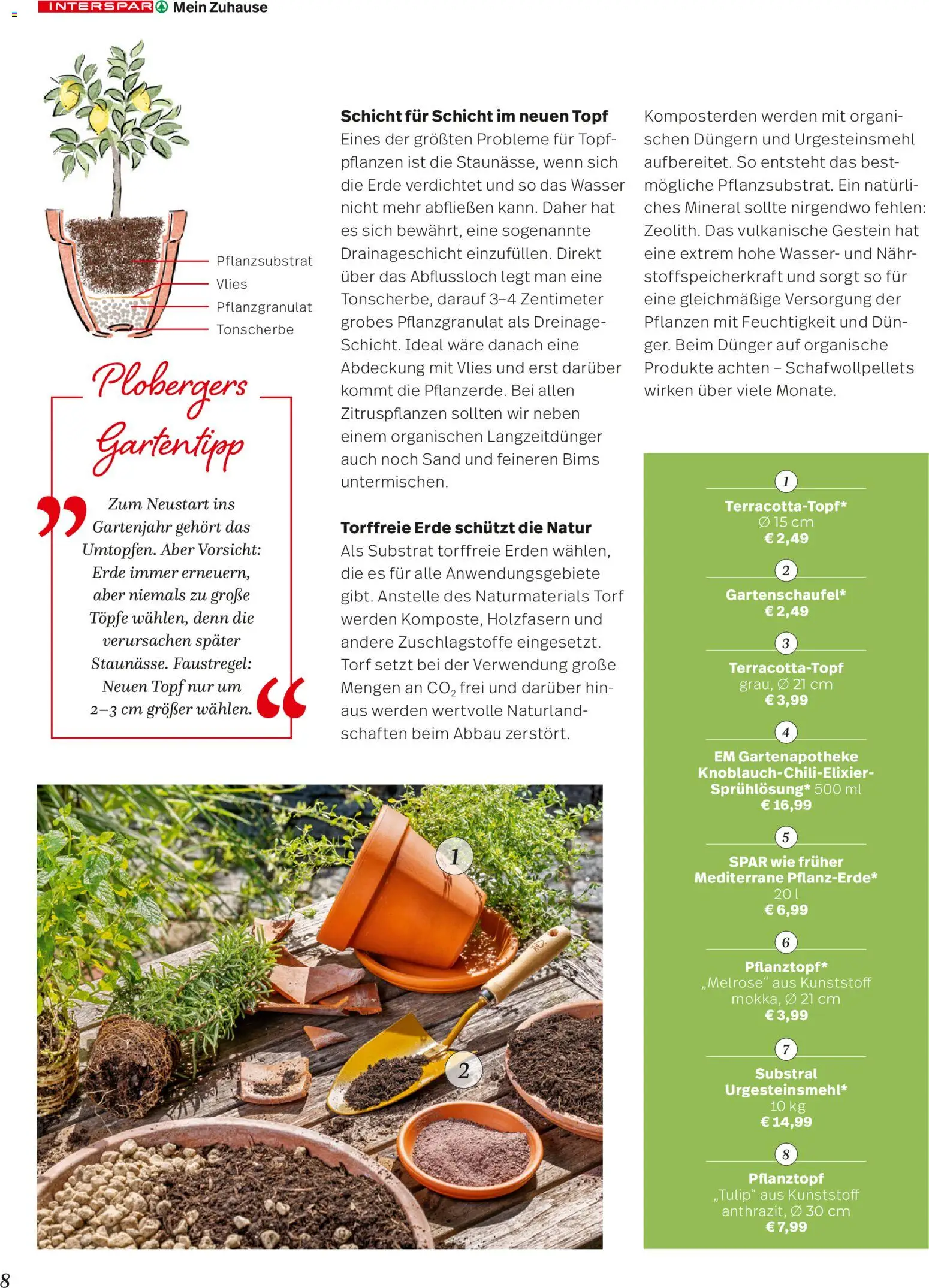 Interspar Mein Zuhause Magazin  gültig ab 07.04.2026 | Seite: 8 | Produkte: Wasser