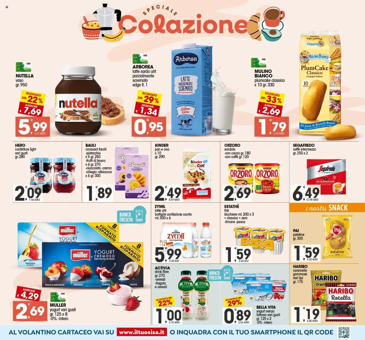 Volantino SISA del 12.09.2025 | Pagina: 5 | Prodotti: Cioccolato, Patatine, Plumcake, Croissant