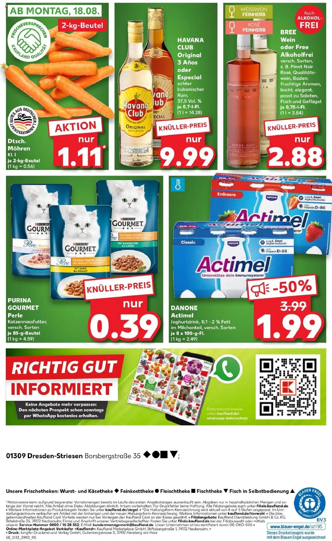 Kaufland prospekt Dresden	 - gültig ab dem 14.08.2025 | Seite: 50 | Produkte: Havana club, Fisch, Wurst, Wein