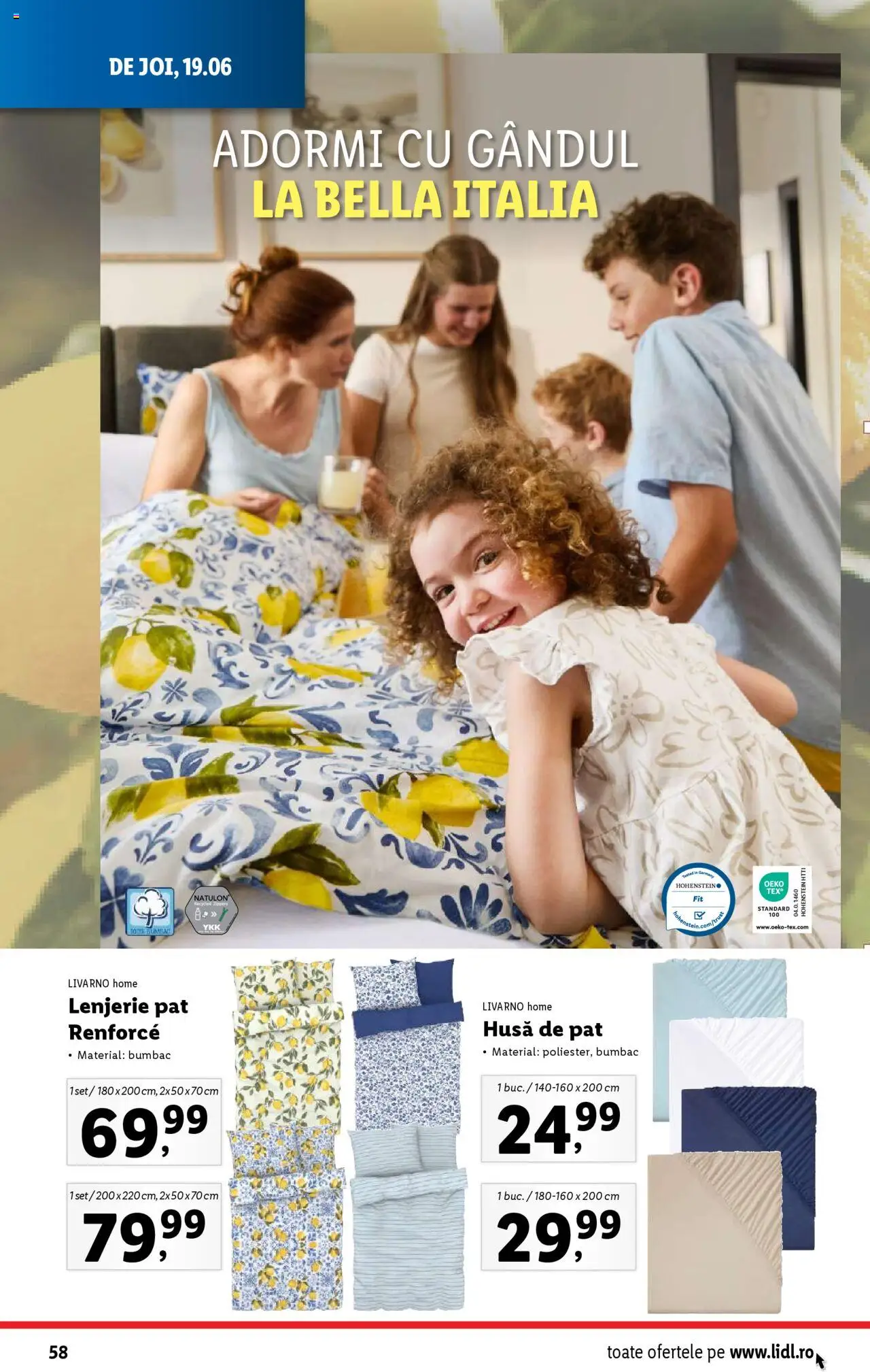 Catalog Lidl – valabil de la 16.06.2025 | Pagină: 58 | Produse: Pat