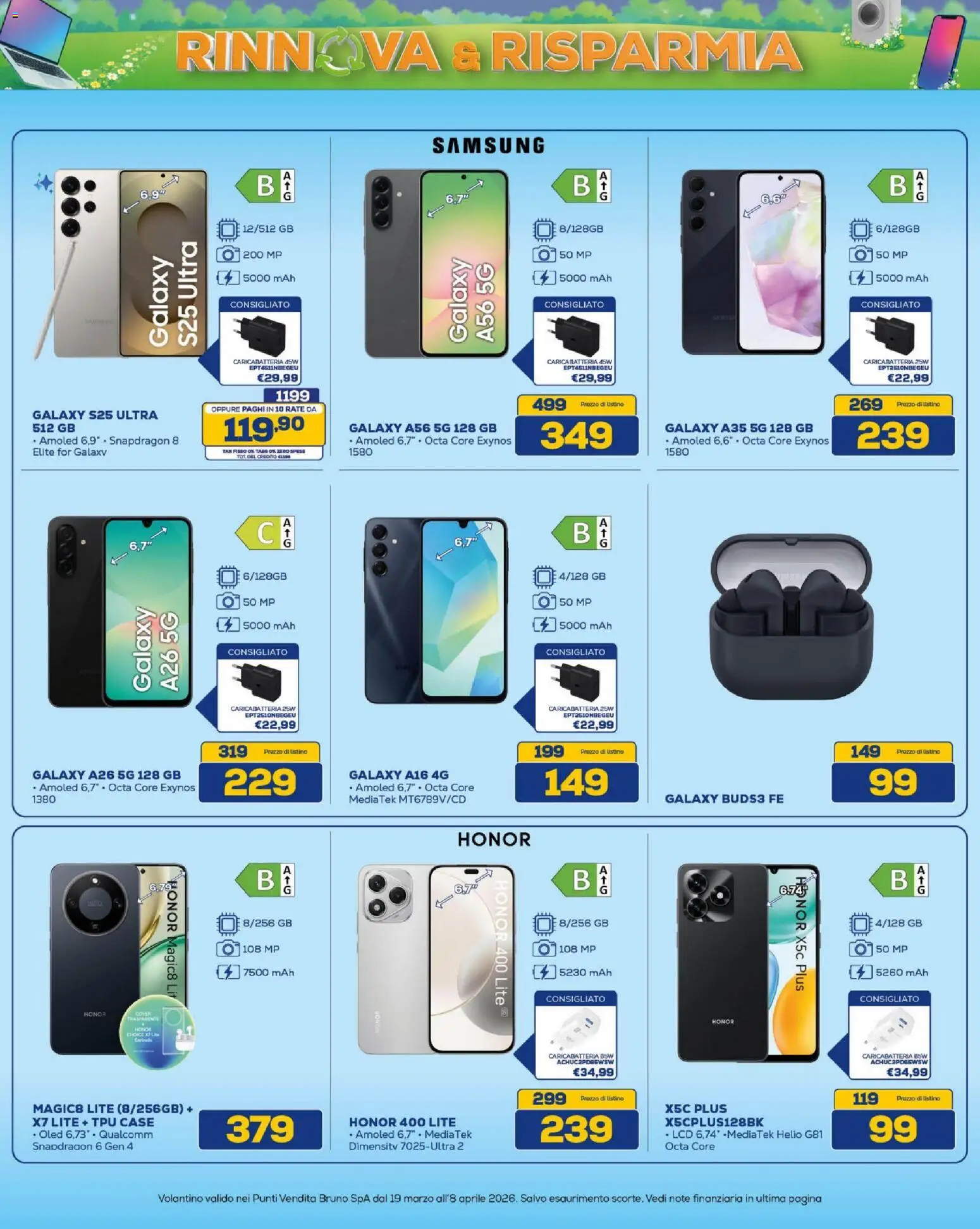 Volantino BRUNO del 19.03.2026 | Pagina: 2 | Prodotti: Samsung