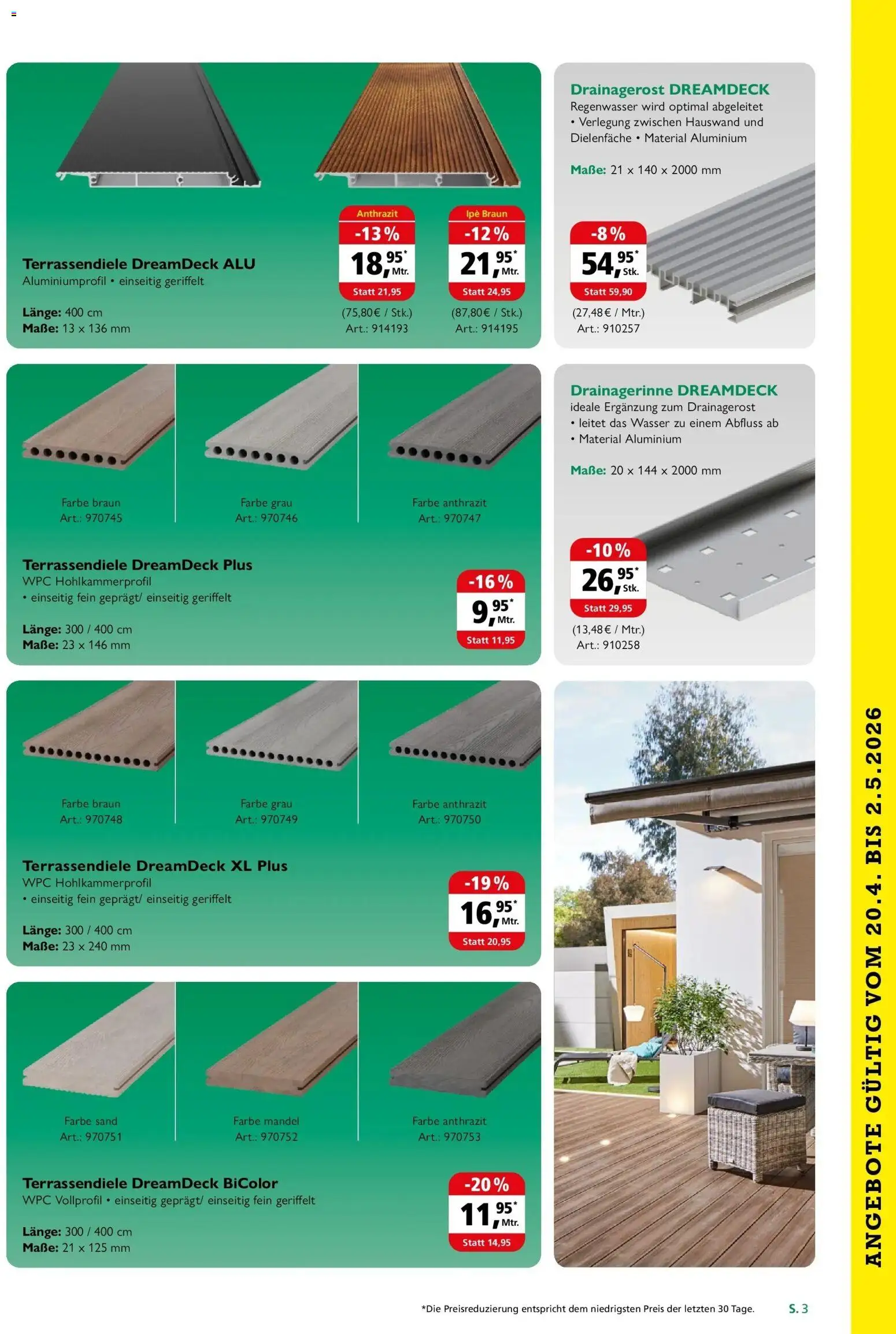 Angebote - Holz Possling: Preisaktion Angebote – gültig ab 19.04.2026 | Seite: 3 | Produkte: Wasser