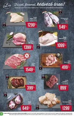 COOP - Abc & szuper / Alföld Pro-Coop Zrt. - amely érvényes a következő dátumtól: 26.02.2026 | Oldal: 4 | Termékek: Hús, Sertés lapocka, Tarja, Kacsa