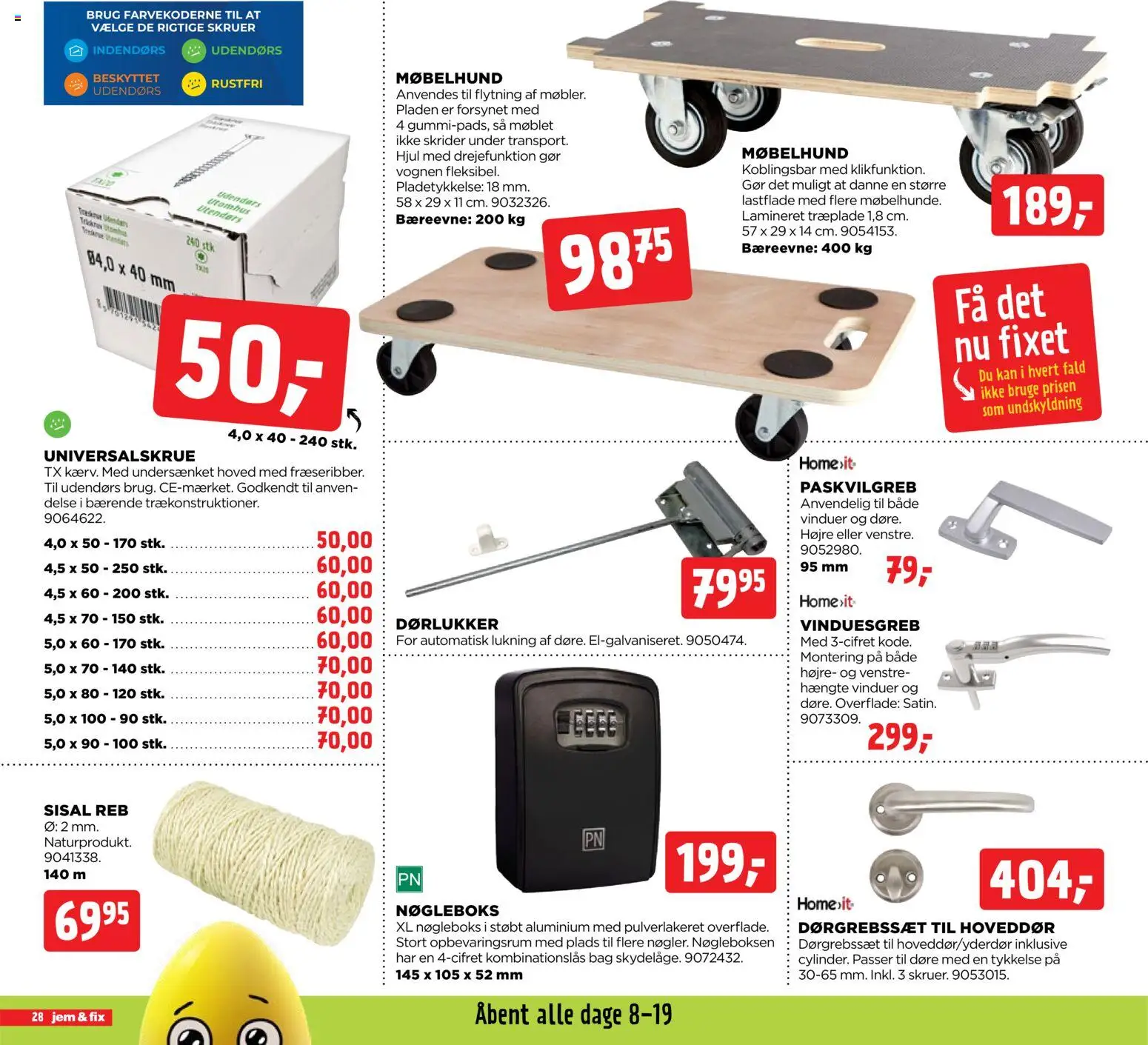 Jem & fix tilbudsavis – gyldig fra 05.04.2026 | Side: 28 | Produkter: Søm