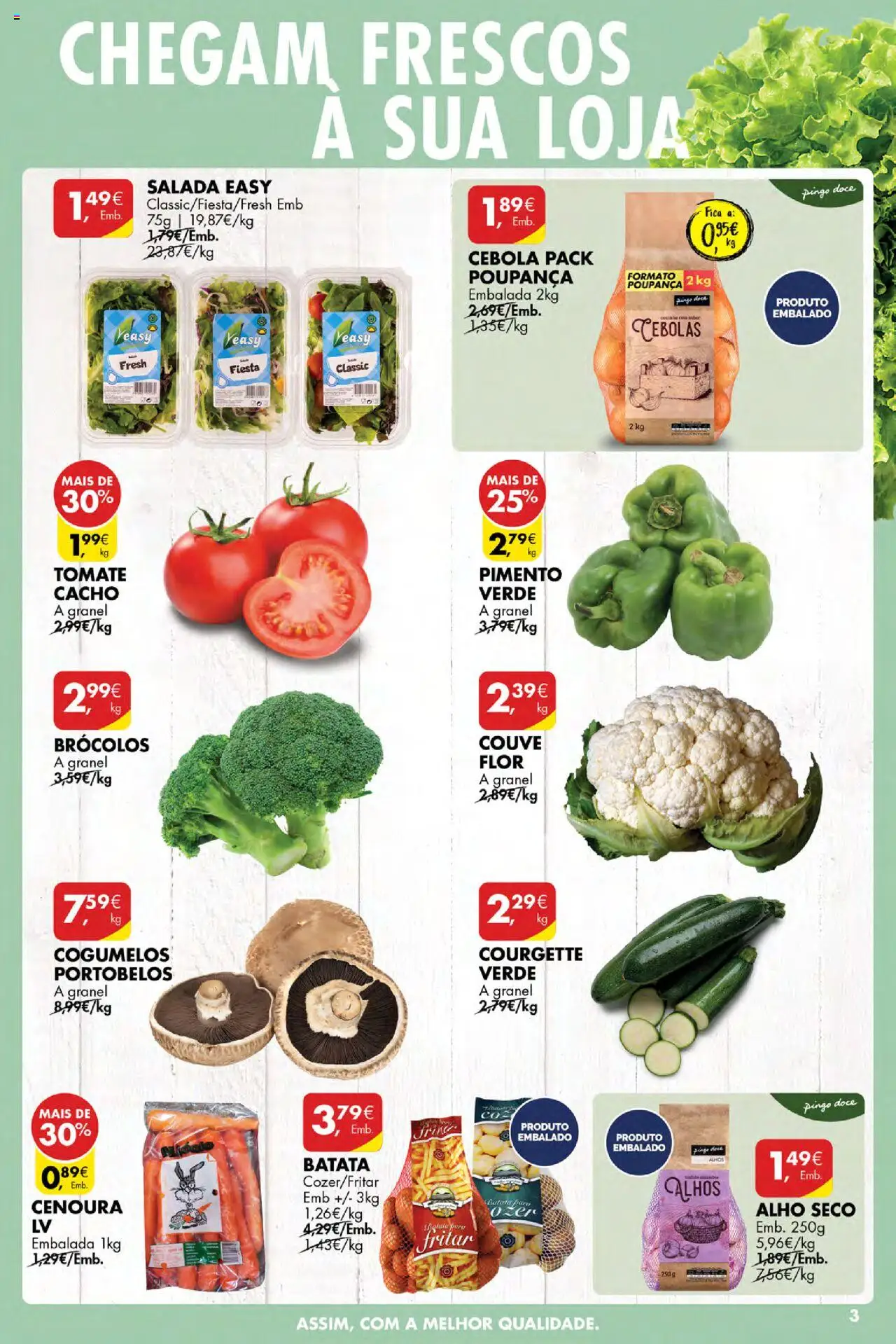 Pingo Doce Poupe Esta Semana Açores │ válido de 24.07.2025 | Página: 3 | Produtos: Tomate, Cenoura, Cogumelos, Couve